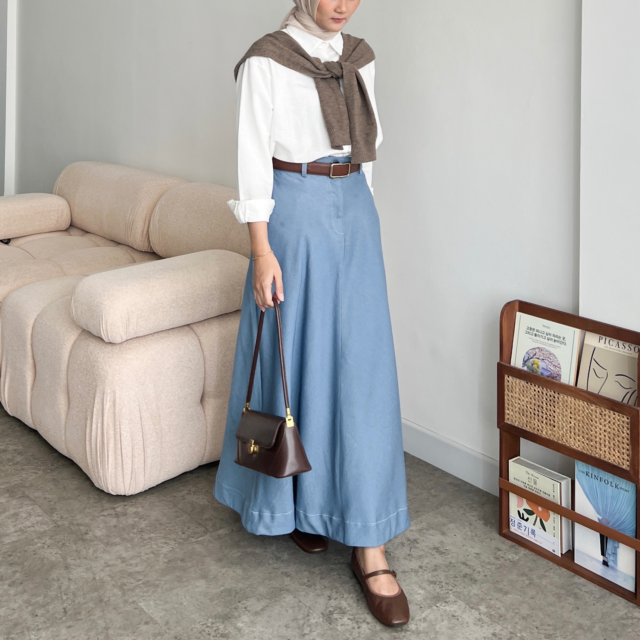 Jane Denim Skirt