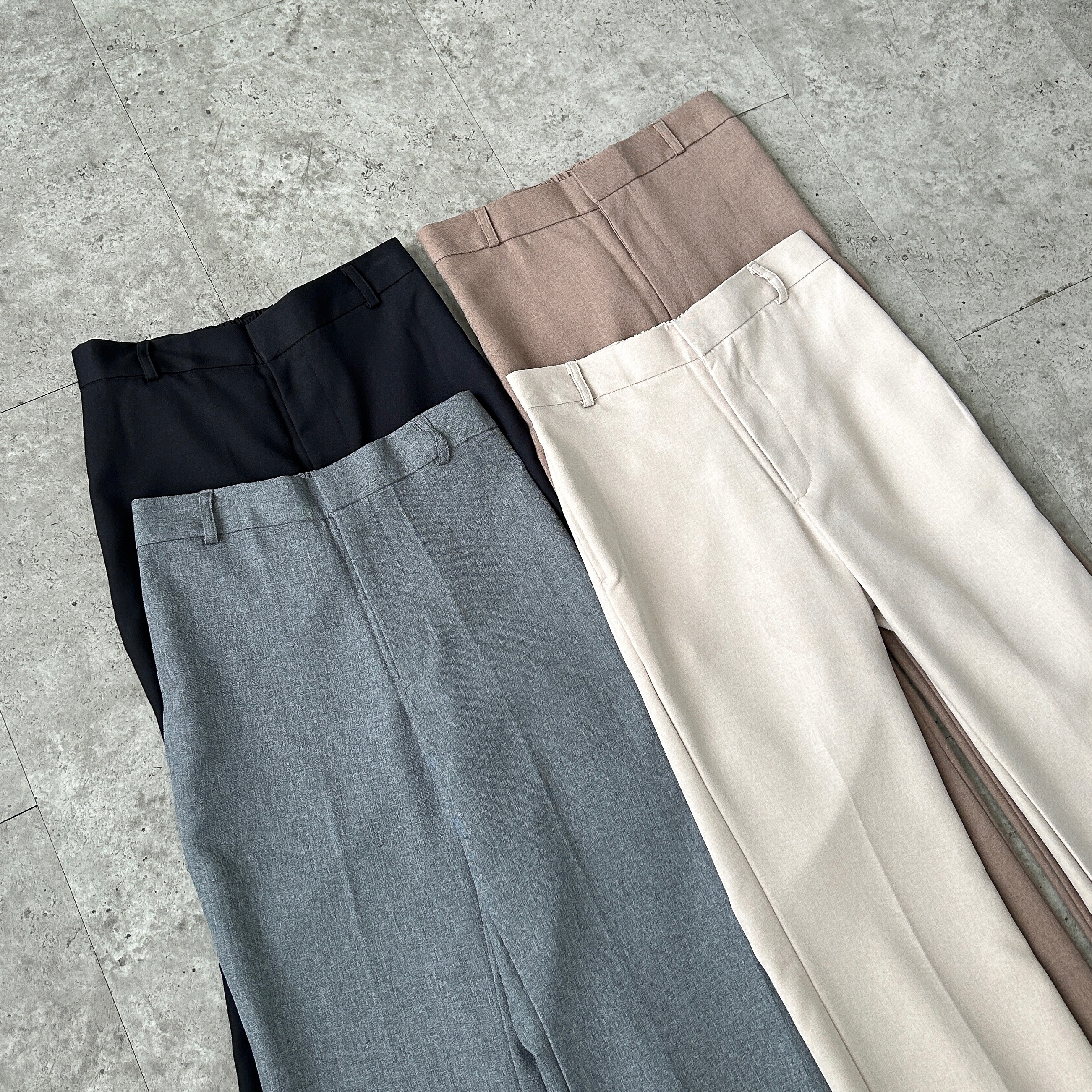 Moment Flare Pants With Layer Overskirt