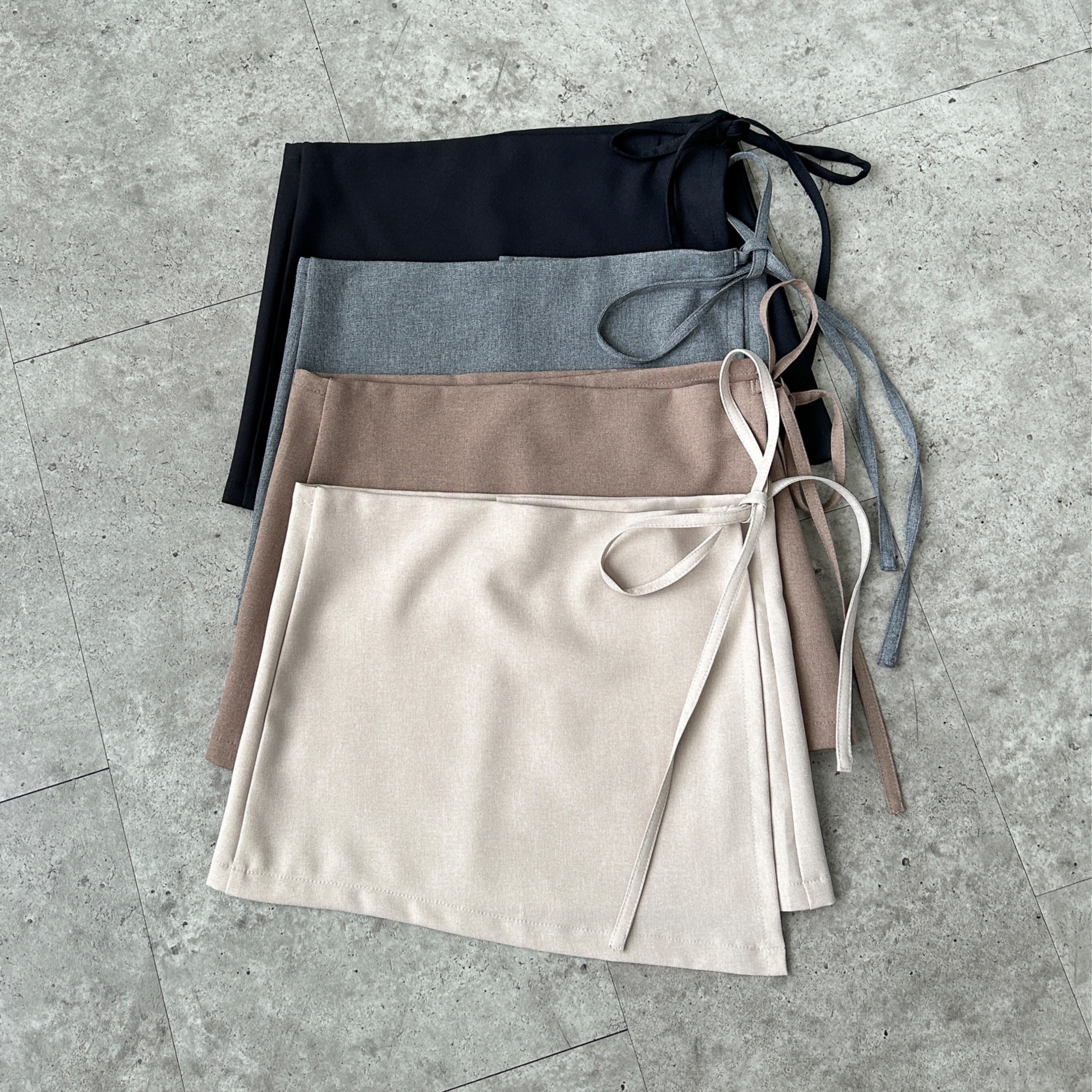 Times Straight Pants With Layer Overskirt