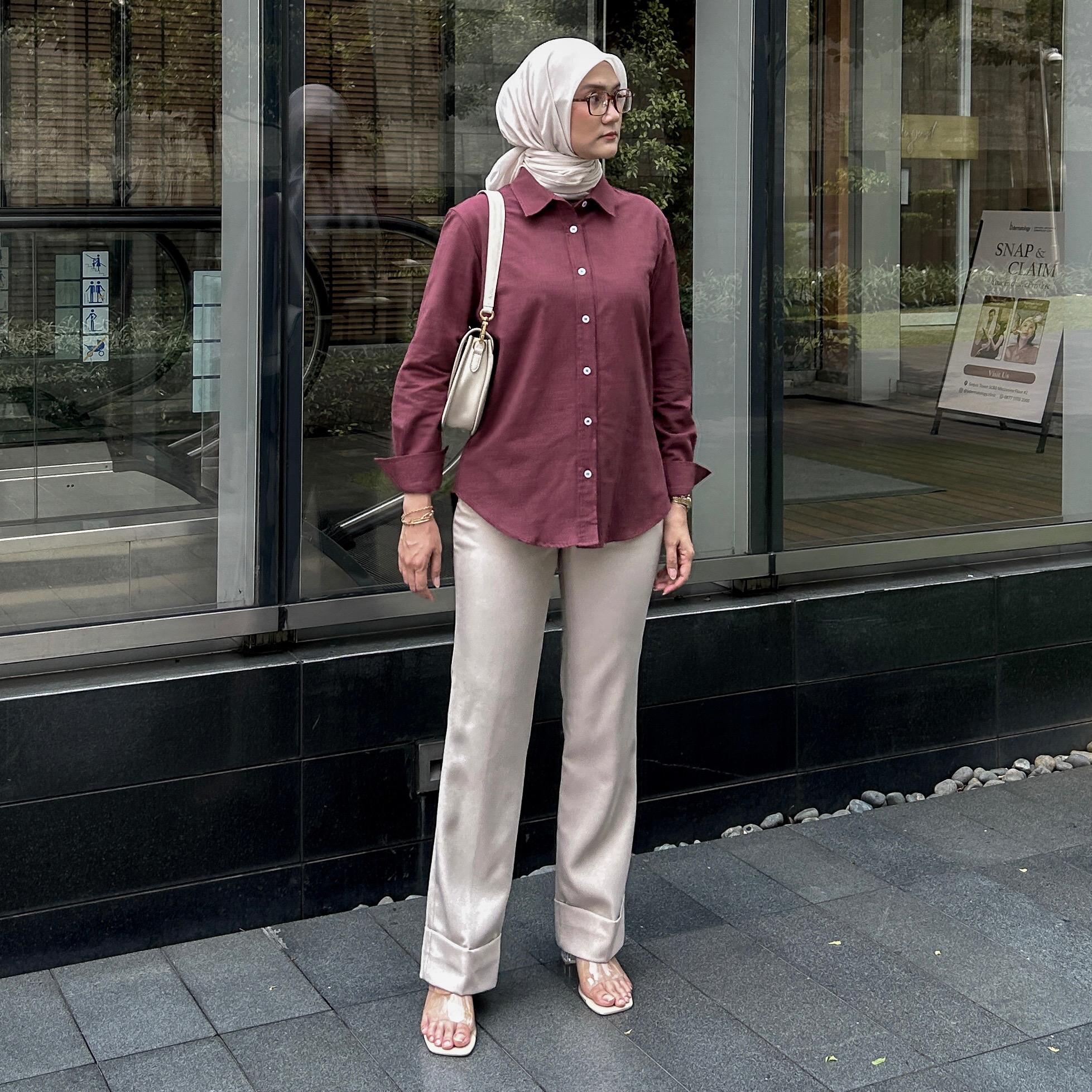 Times Straight Pants With Layer Overskirt