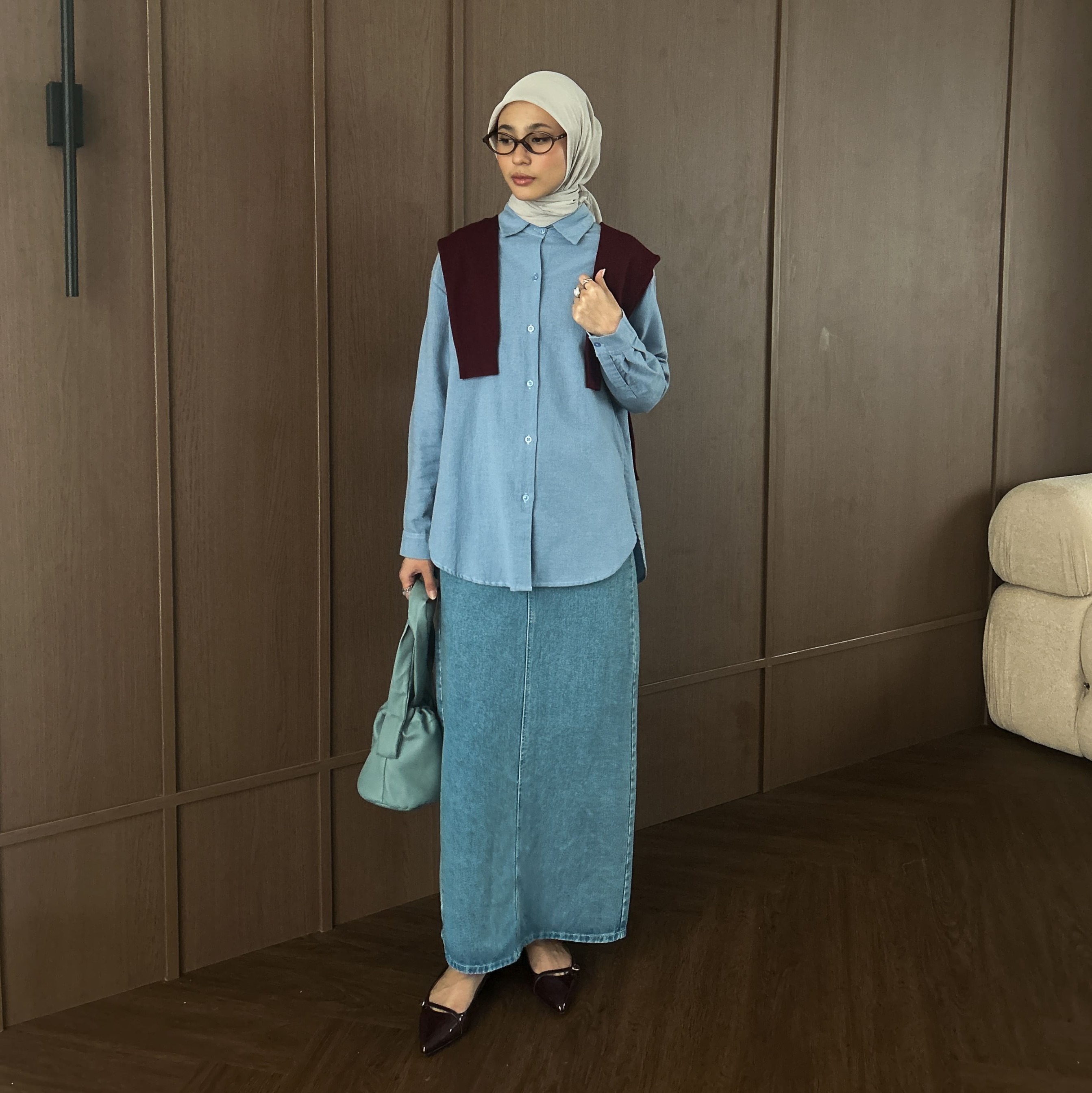 Trending Color Combo Blue Maroon