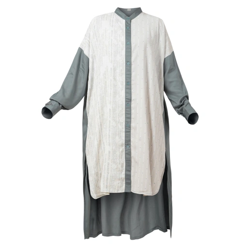 Image of LUNKA bloom - IRISH TUNIC CREAM WOOD LONG