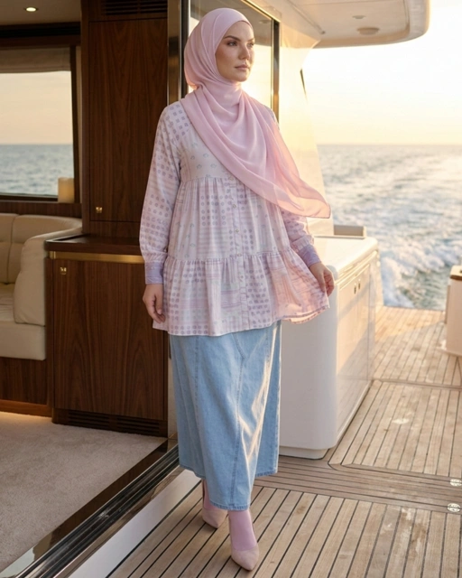 Image of LUNKA bloom - ORCHID TUNIC