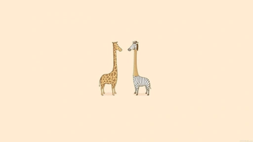 Image of Digital Giraffe Painting