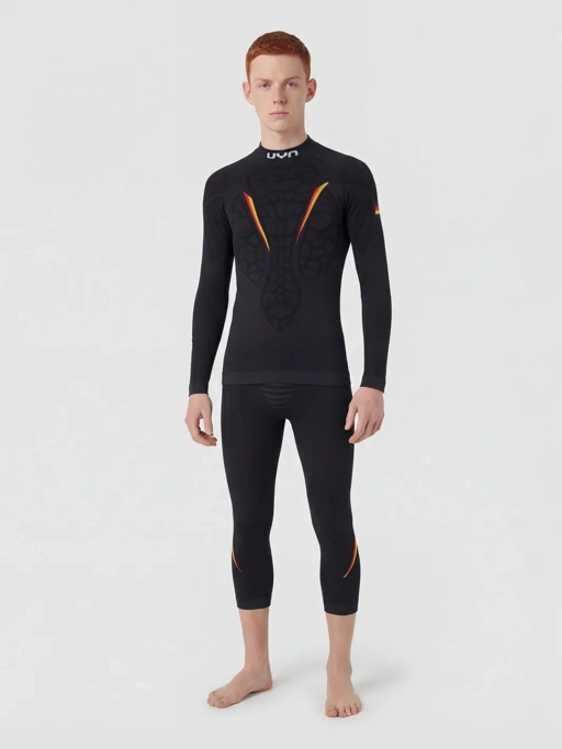 Image of NATYON BIOMORPH TURTLENECK THERMAL JERSEY BLACK
