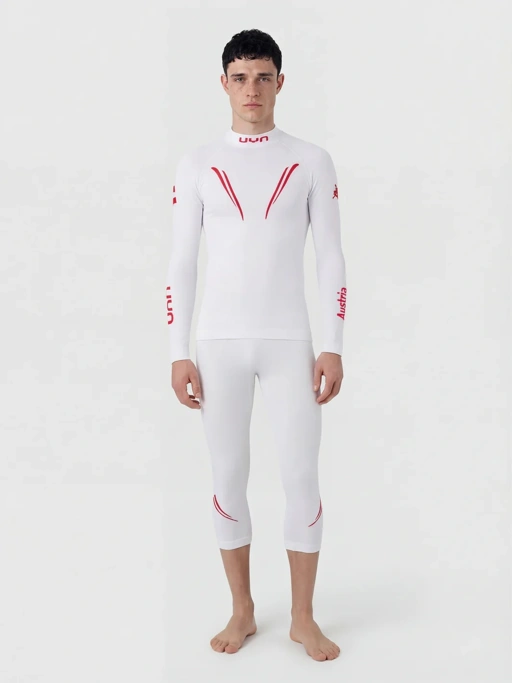 Image of NATYON BIOMORPH TURTLENECK THERMAL JERSEY WHITE