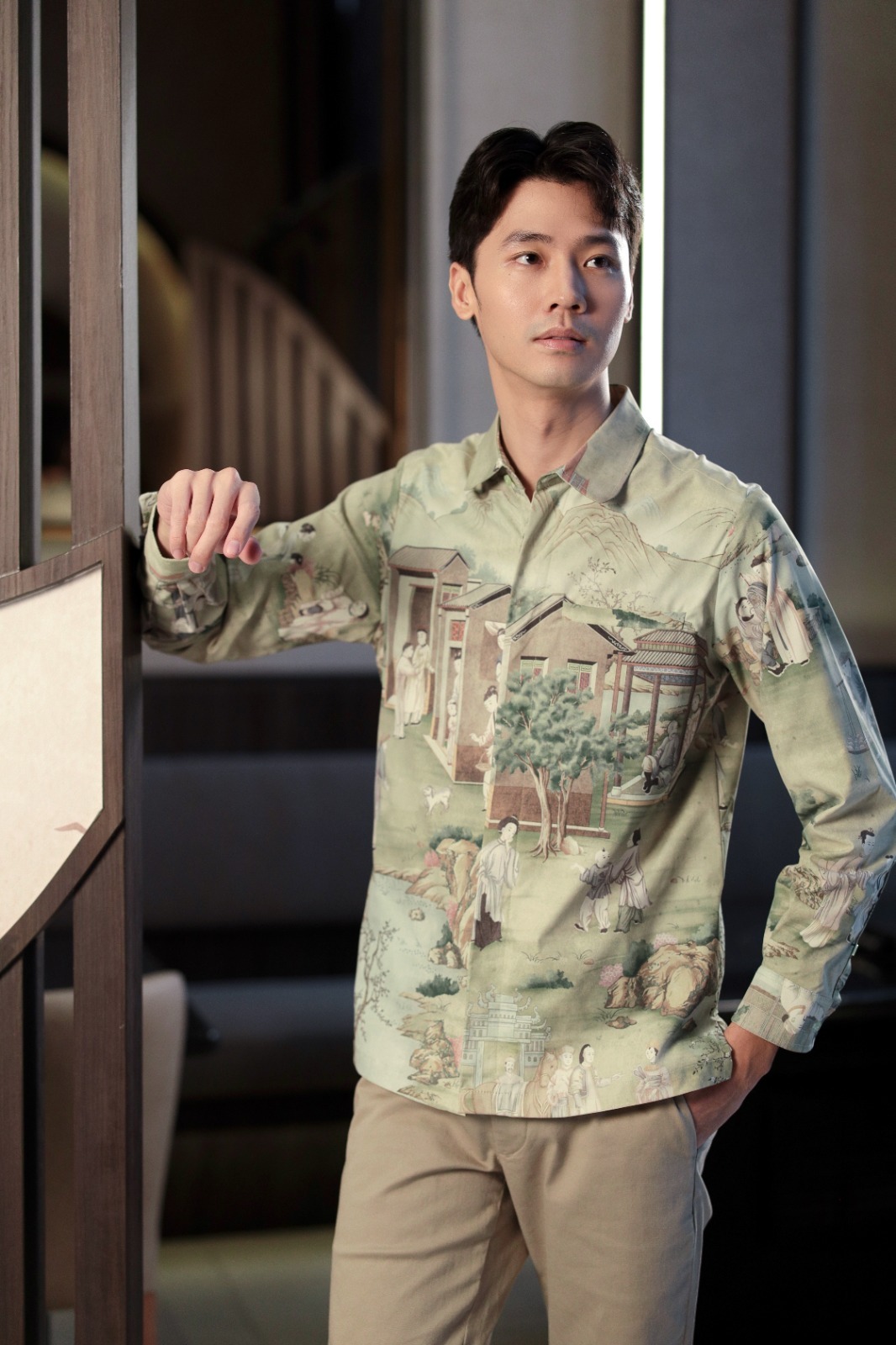 Stiches Masculine Long Shirt