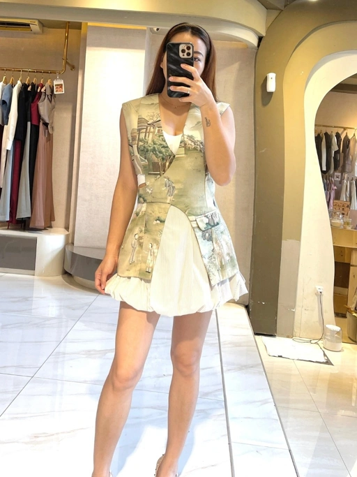 Image of Prime Mavy Motif Top