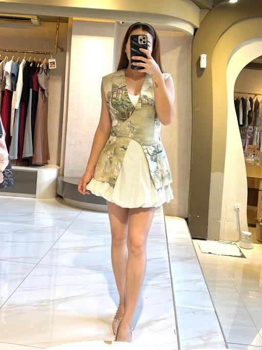 Image of Prime Mavy Motif Top