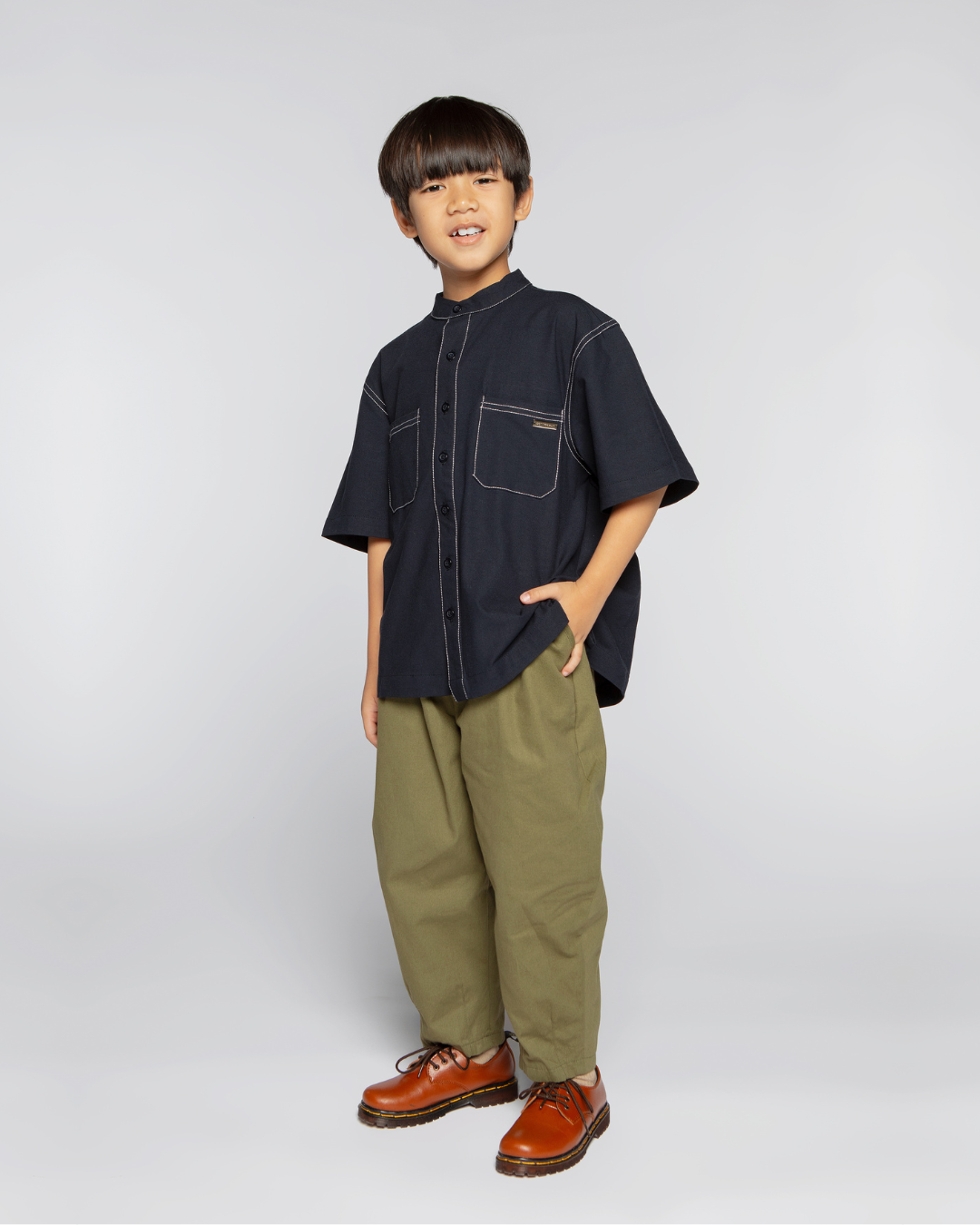 Ananta shirt Kids Midnight Blue