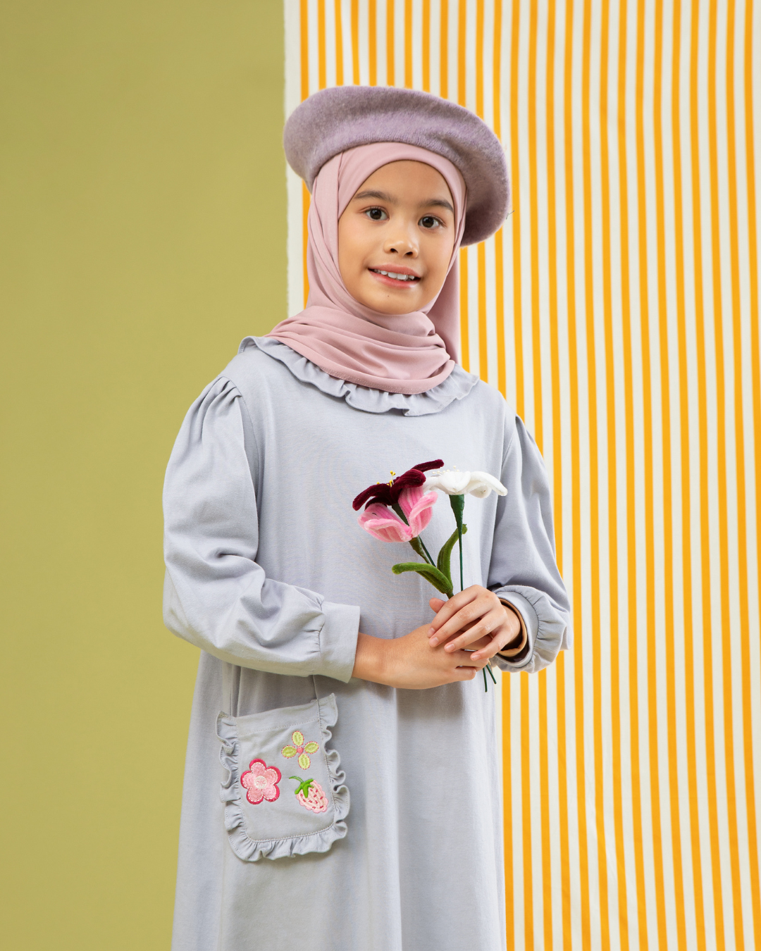 Aruya dress Kids Orchid Gray