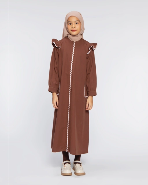 Image of Asha dress Kids Brown