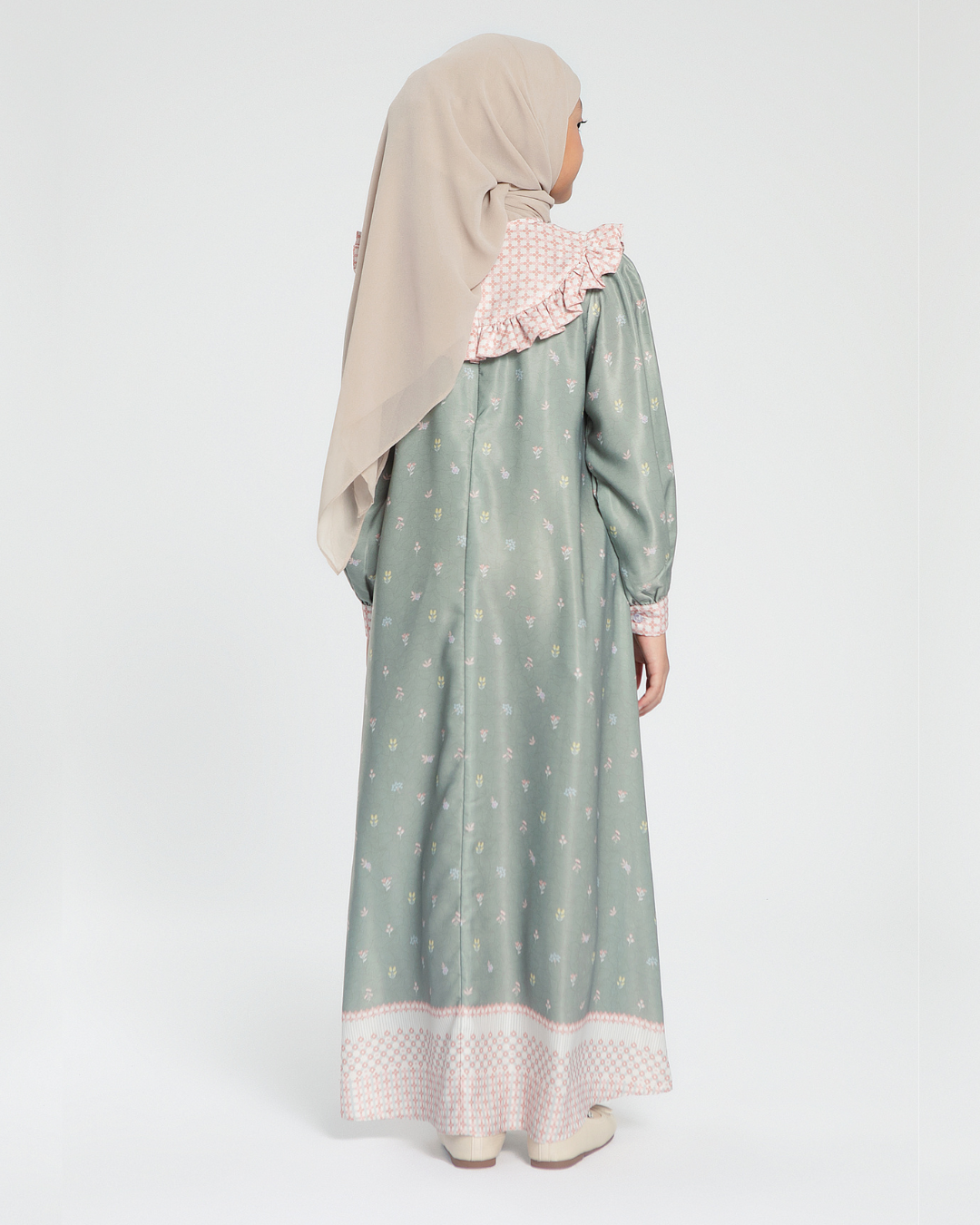 Azalea dress Kids Moss Green