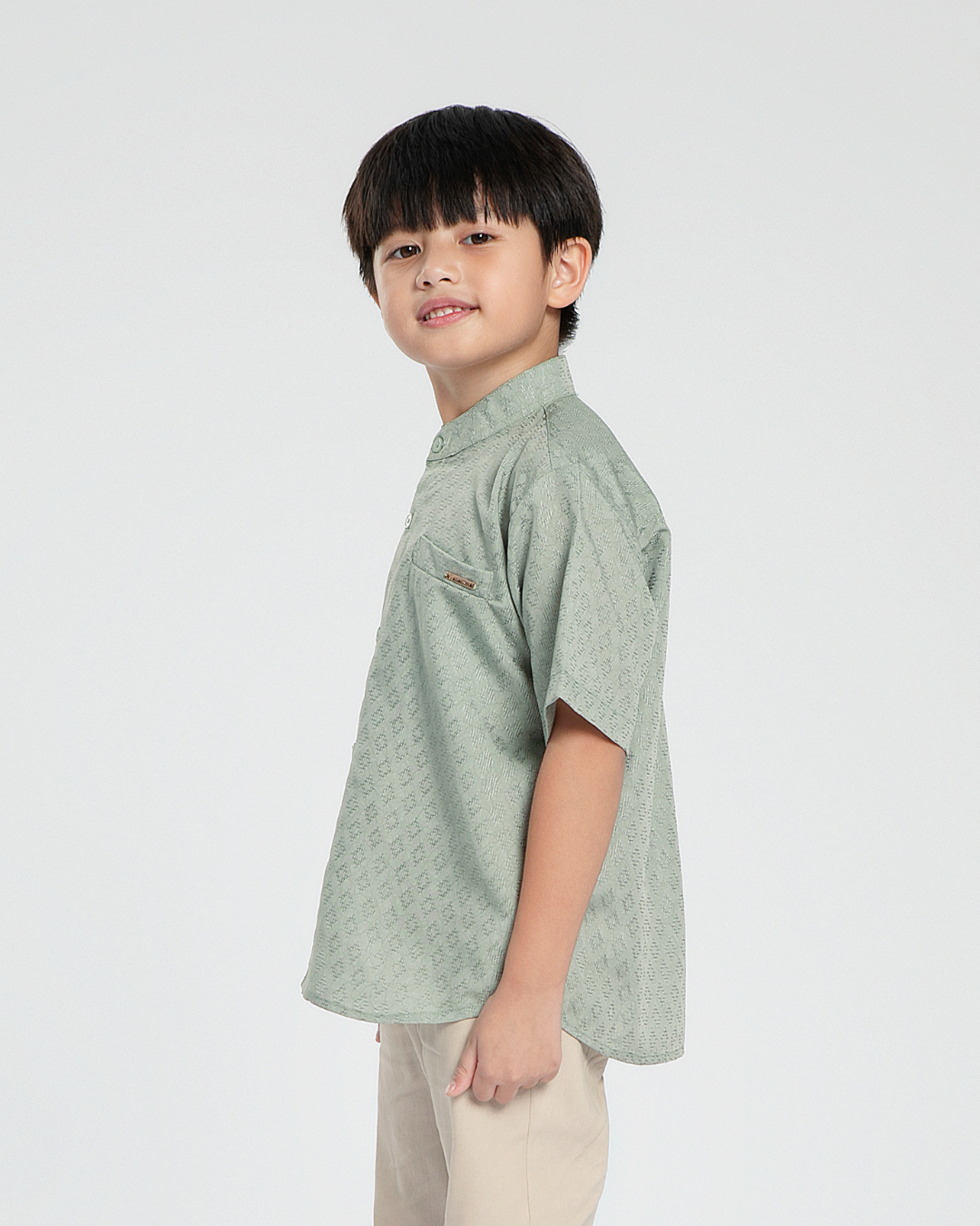Azalea shirt Kids Moss Green
