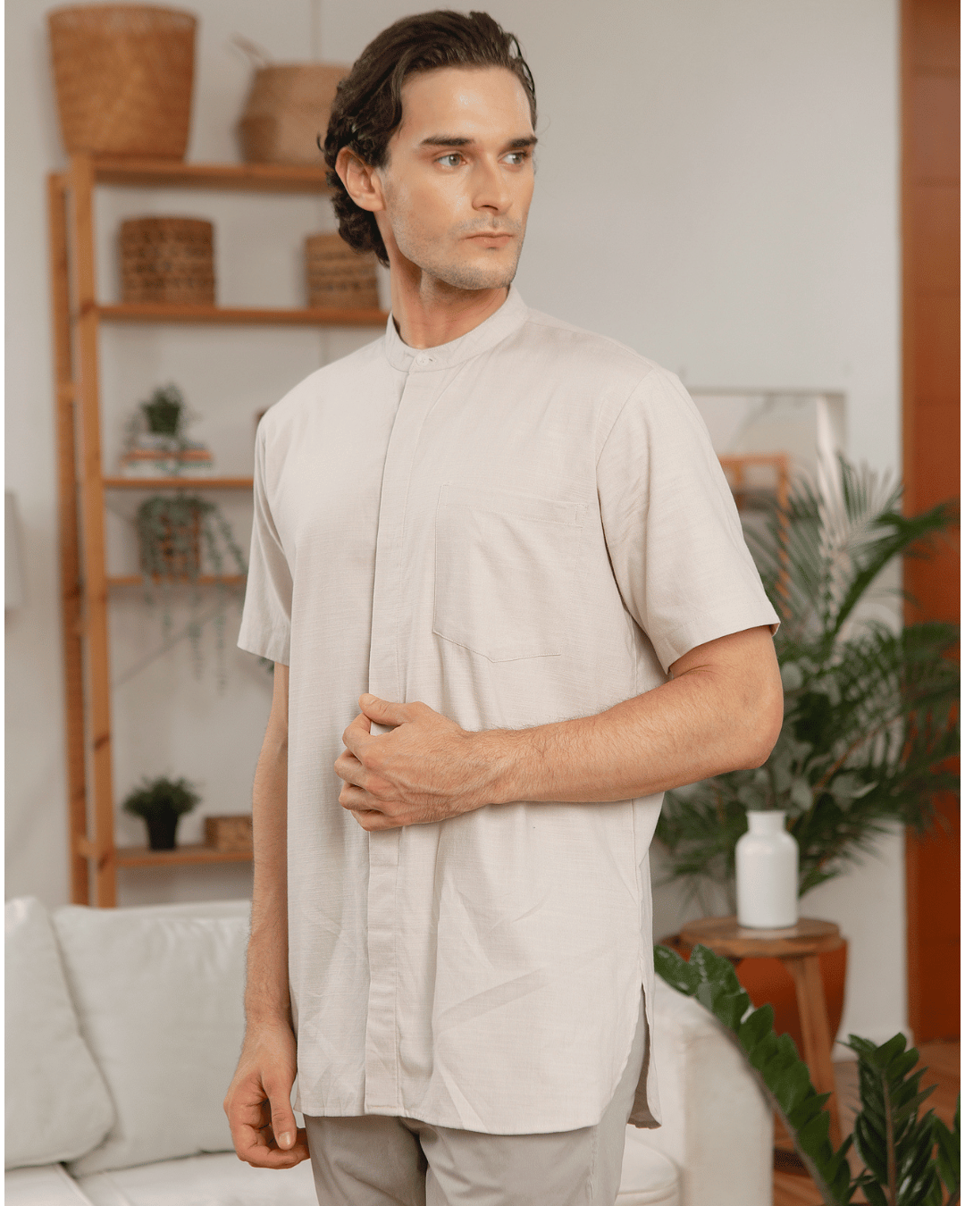 Darya shirt Man (Taupe)