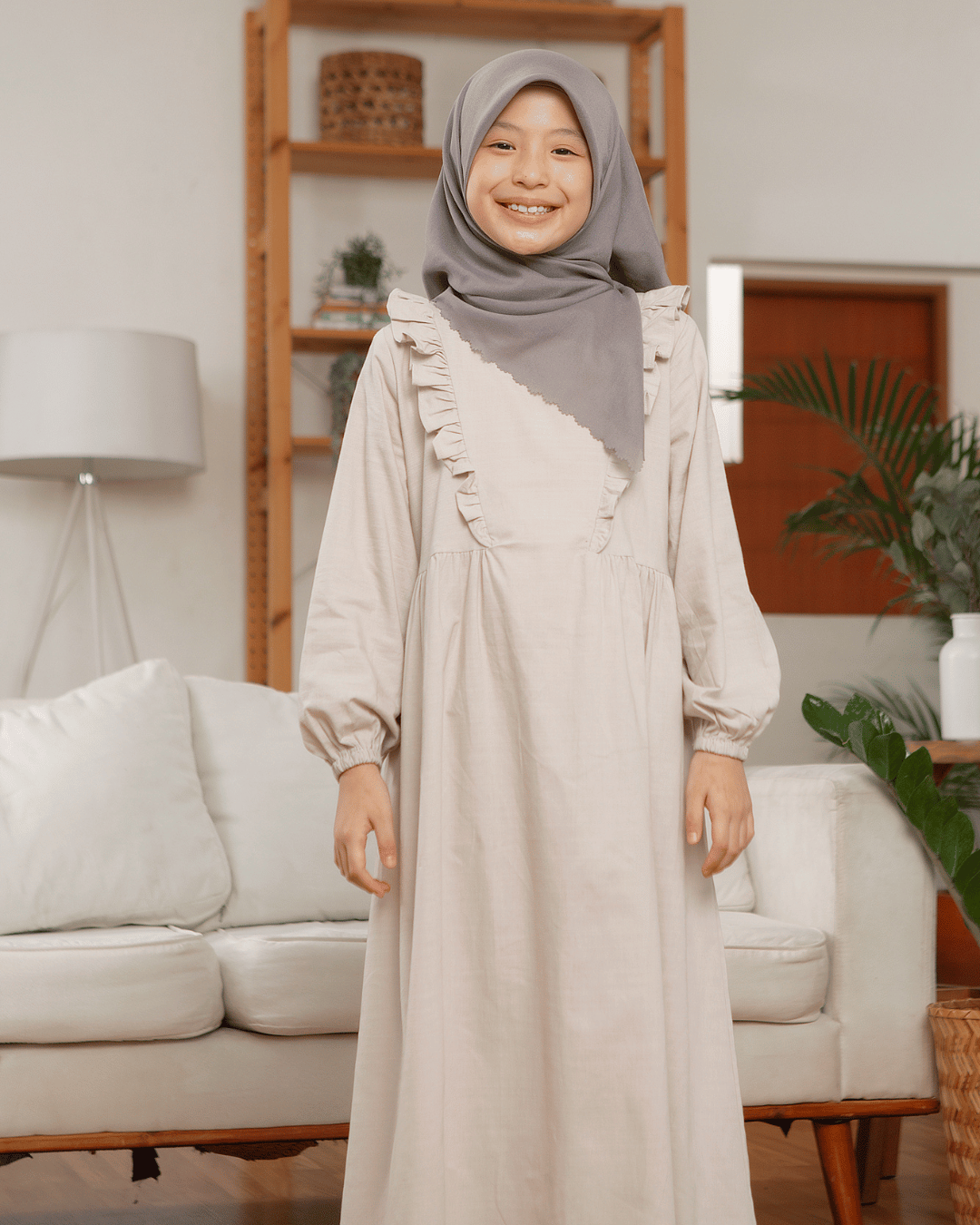 Darya dress Kids (Taupe)