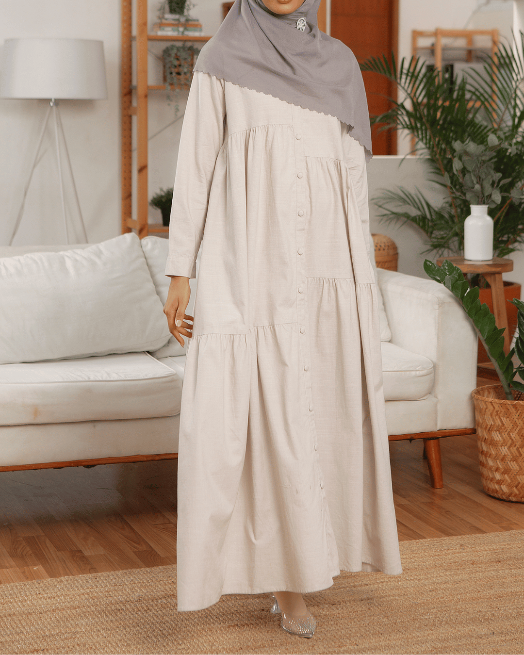 Darya dress Mom (Taupe)