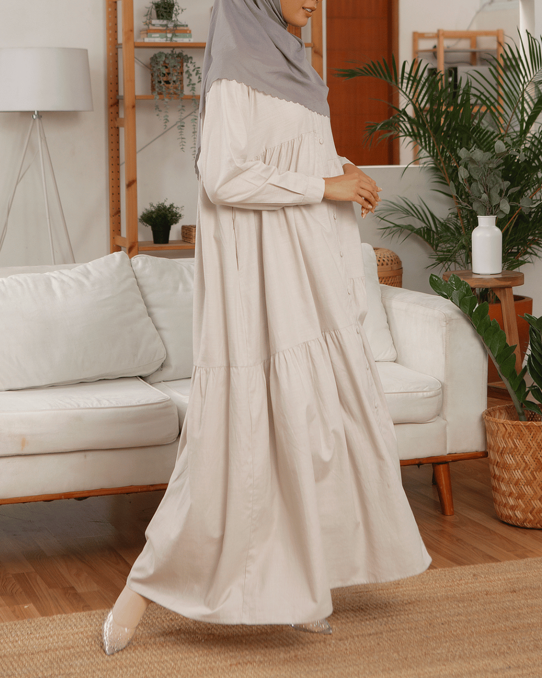 Darya dress Mom (Taupe)