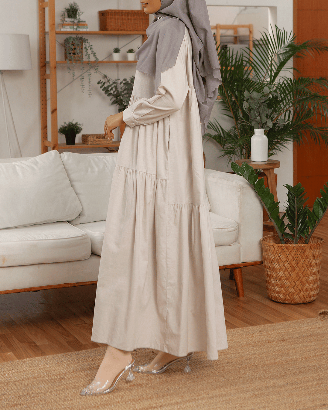 Darya dress Mom (Taupe)