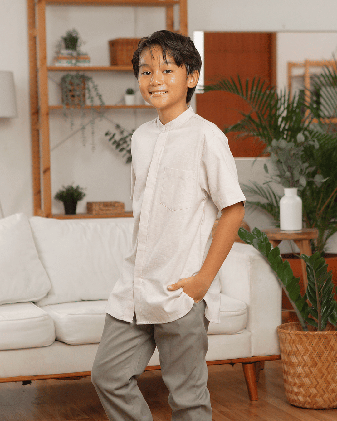 Darya shirt Kids (Taupe)