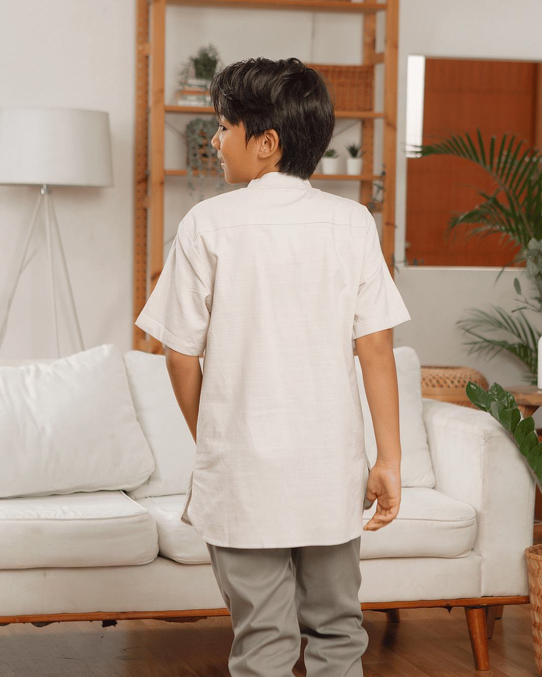 Darya shirt Kids (Taupe)