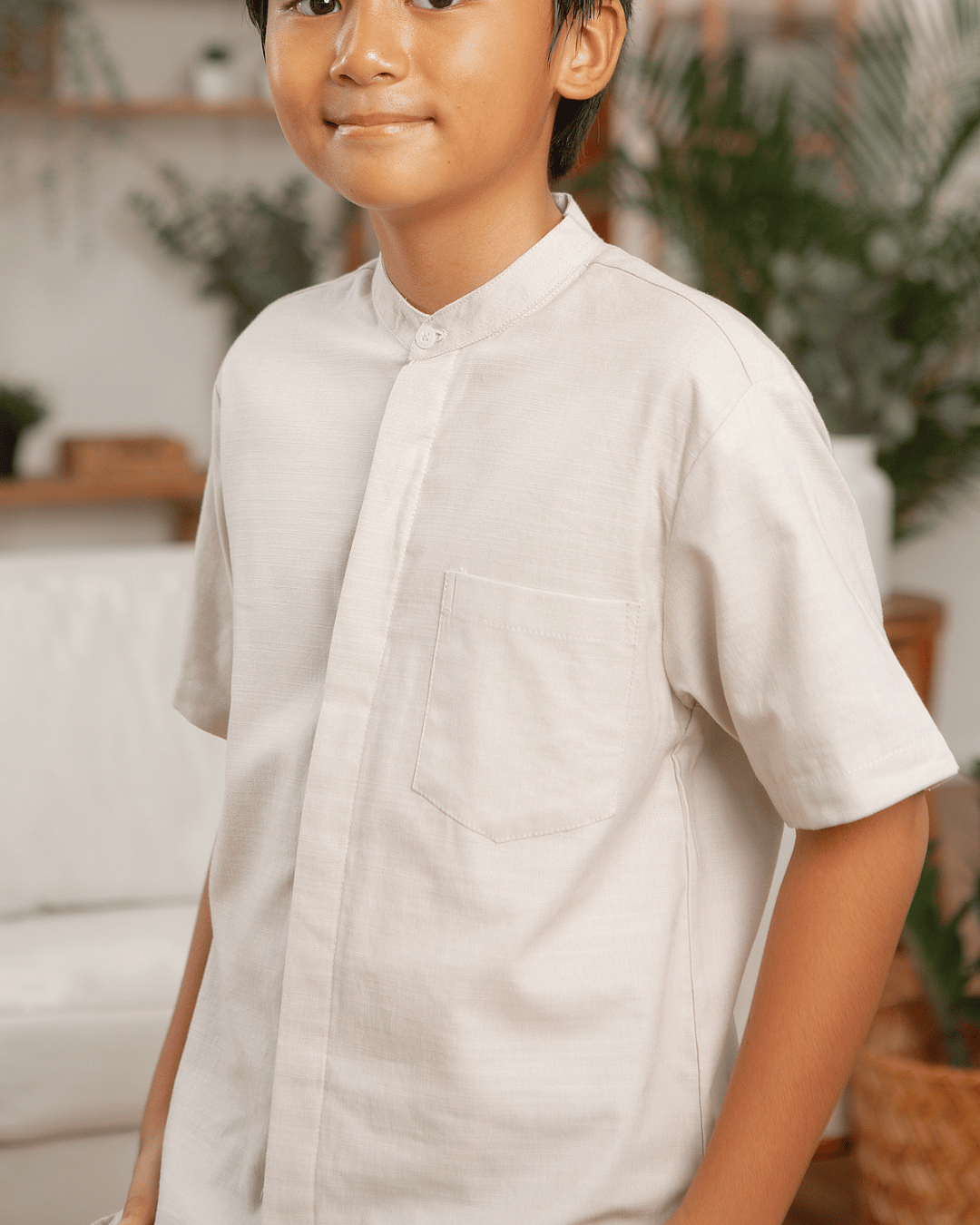 Darya shirt Kids (Taupe)