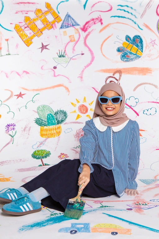 Image of Ella shirt Kids Stripped Blue