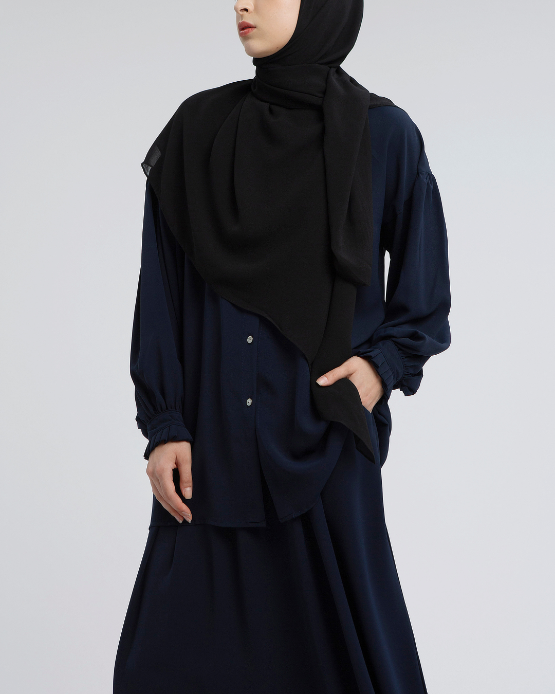 Haadiya set(Black,Navy)
