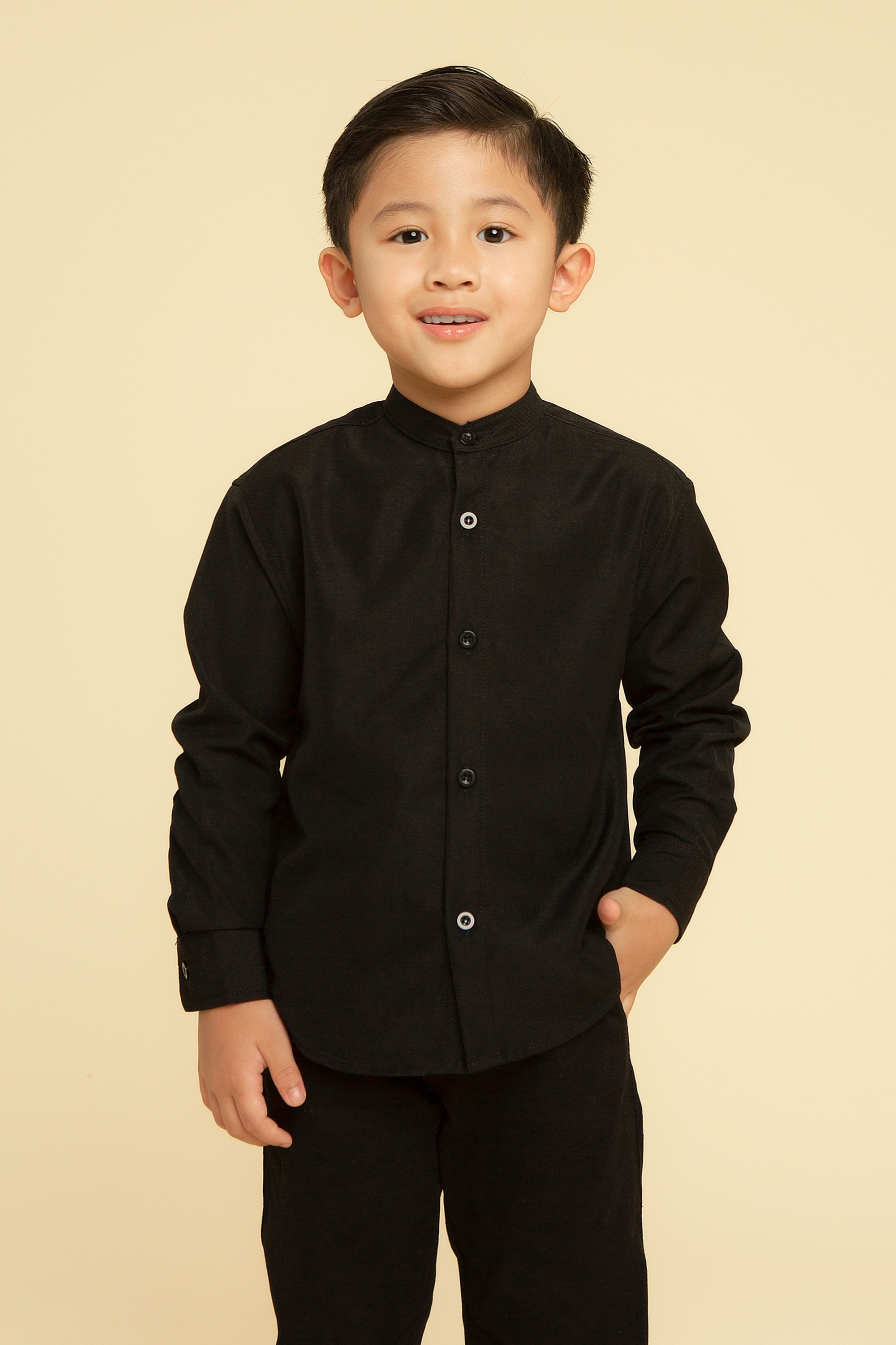 Zaida shirt Dad & Kids (Sand,Taupe,Black)