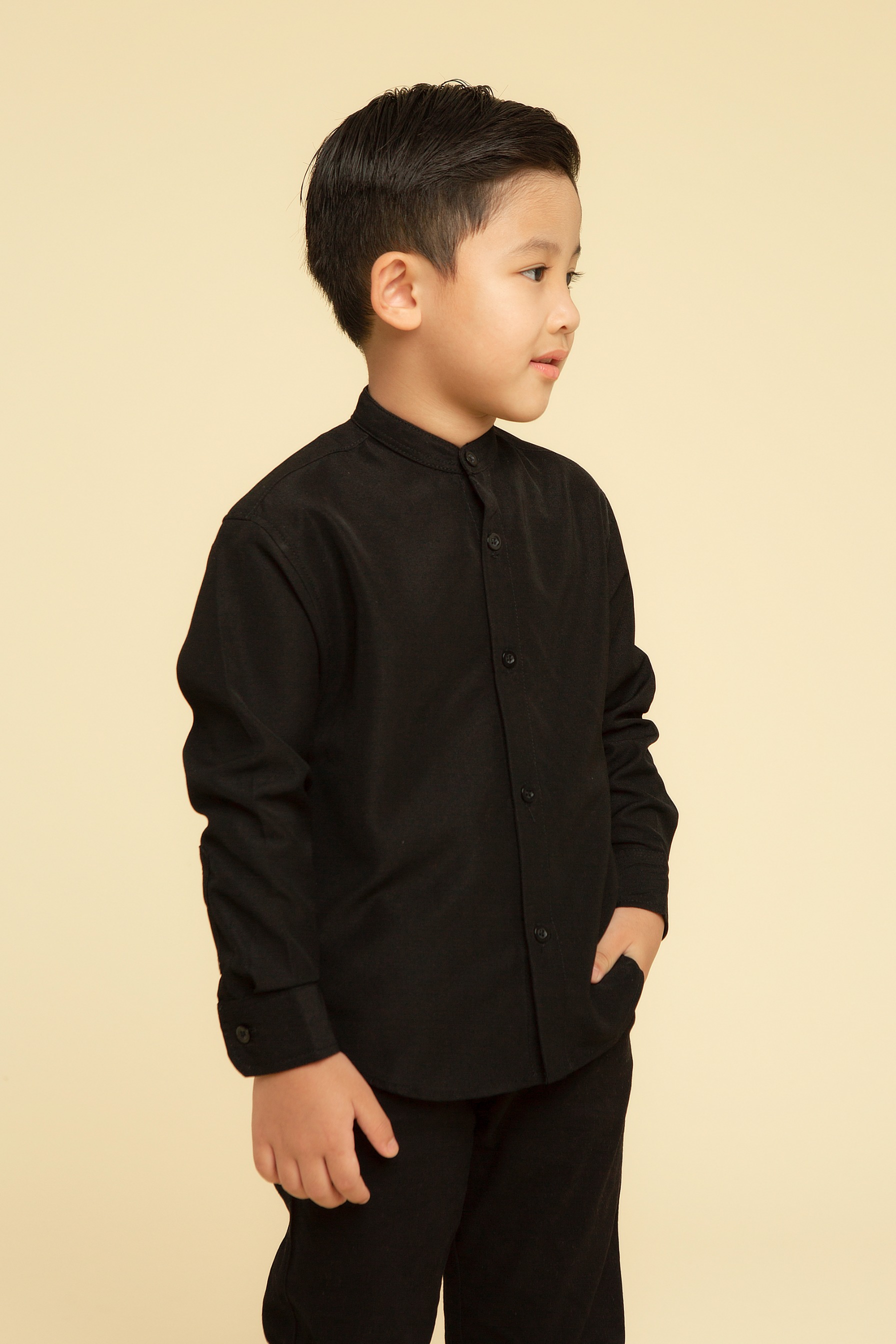 Zaida shirt Dad & Kids (Sand,Taupe,Black)