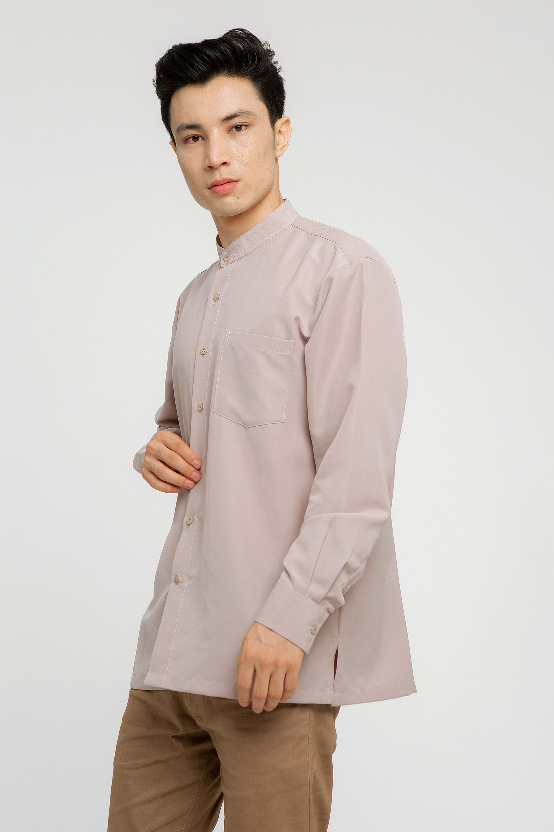 Zaida shirt Dad & Kids (Sand,Taupe,Black)