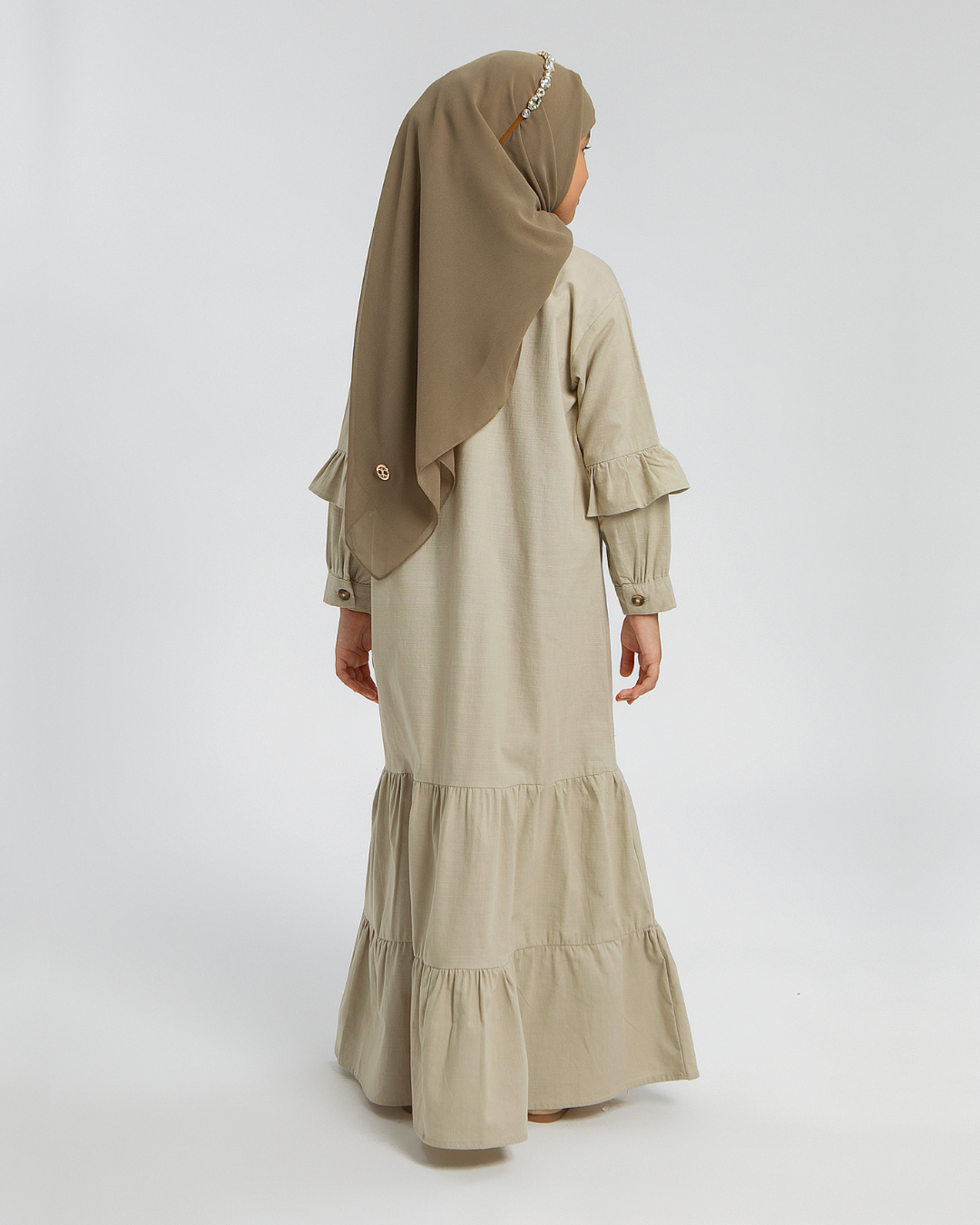 Jadira dress Kids Taupe
