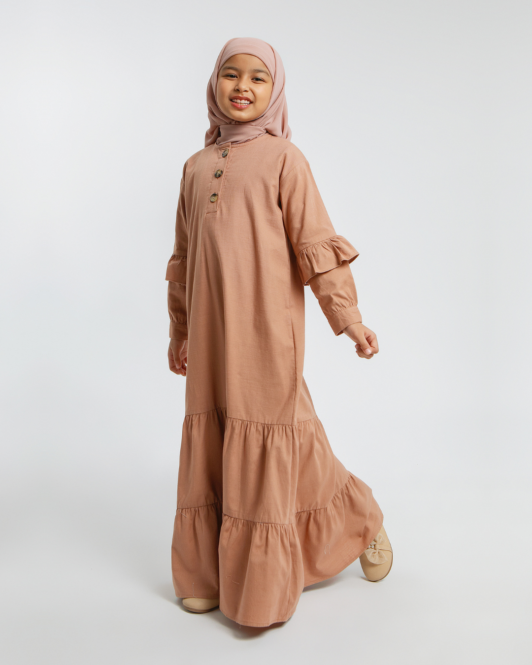 Jadira dress Kids Mocha Mousse