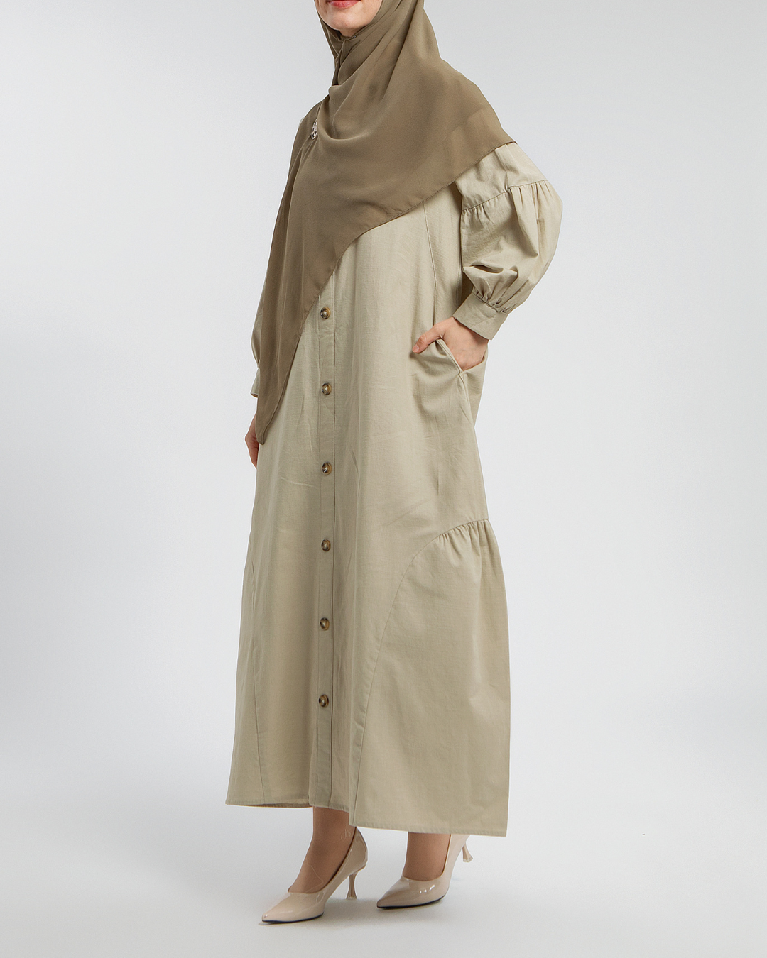 Jadira dress Mom Taupe