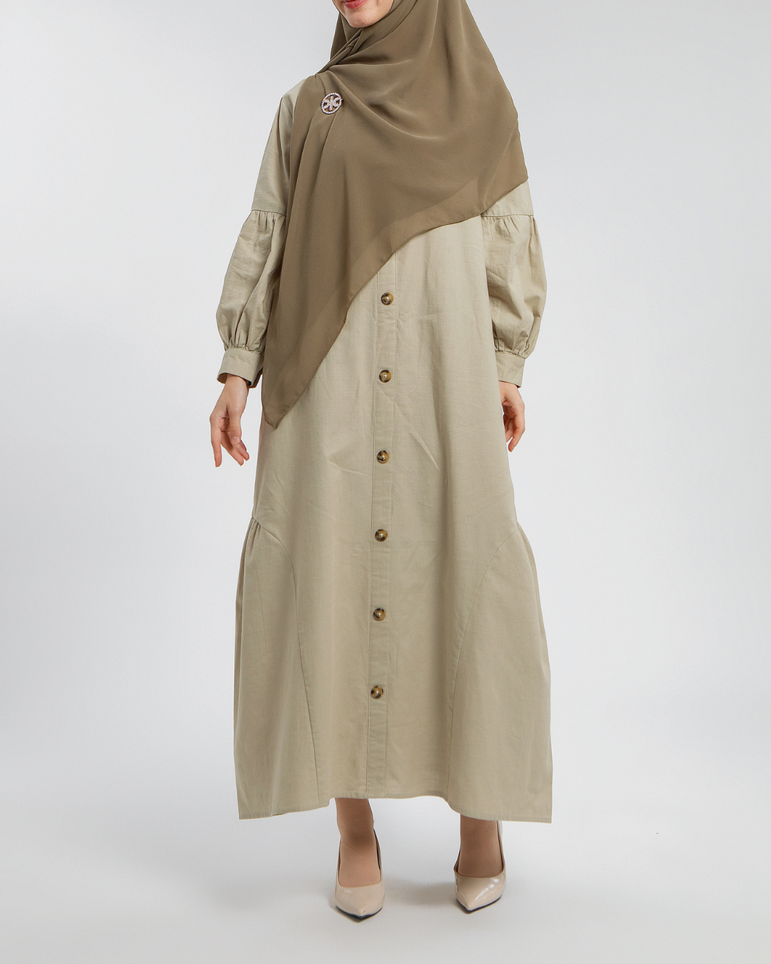 Jadira dress Mom Taupe