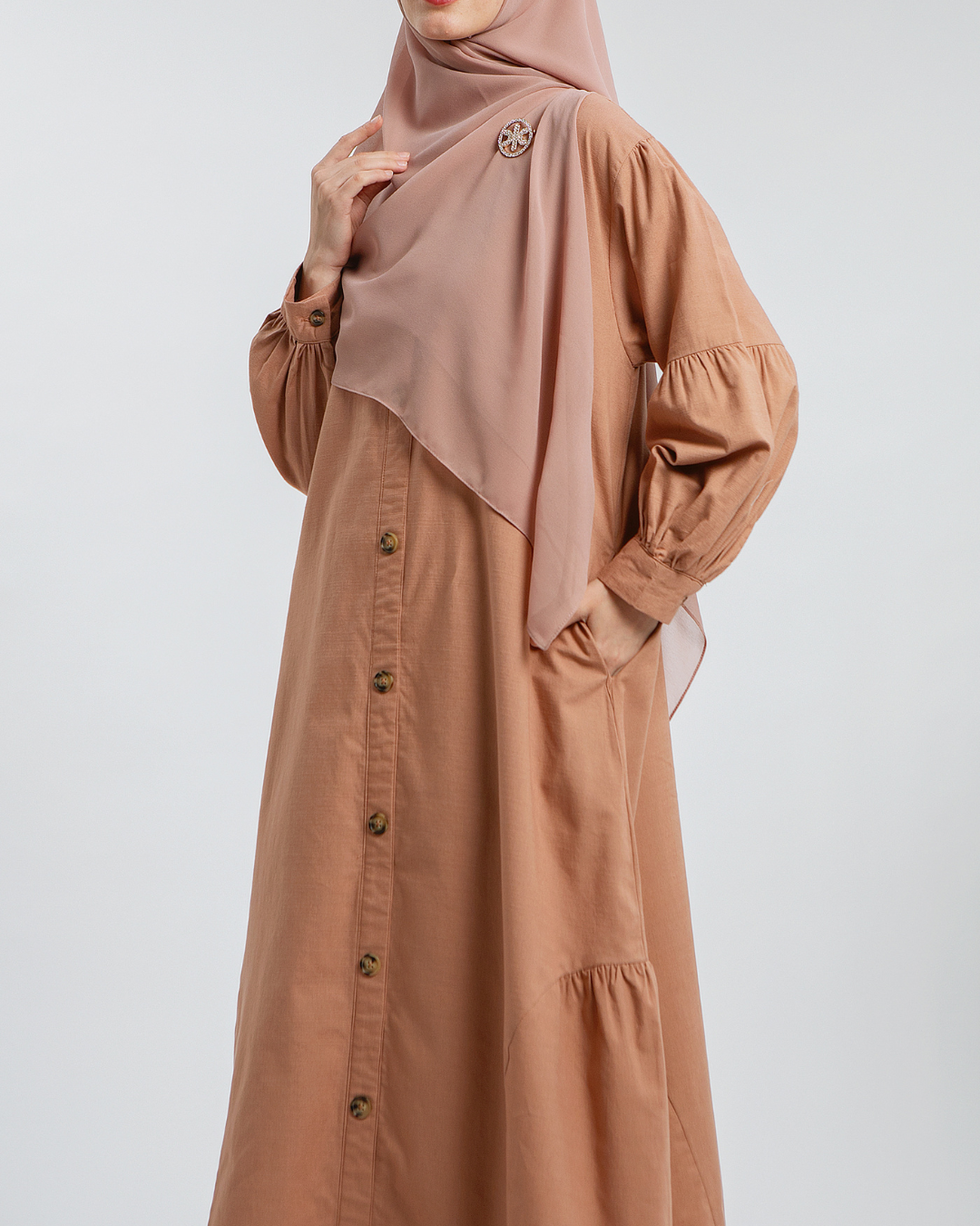 Mocha Mousse Jadira dress Mom