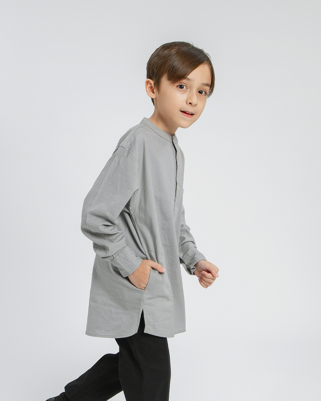 Jadira shirt kurta Kids Tempered Grey