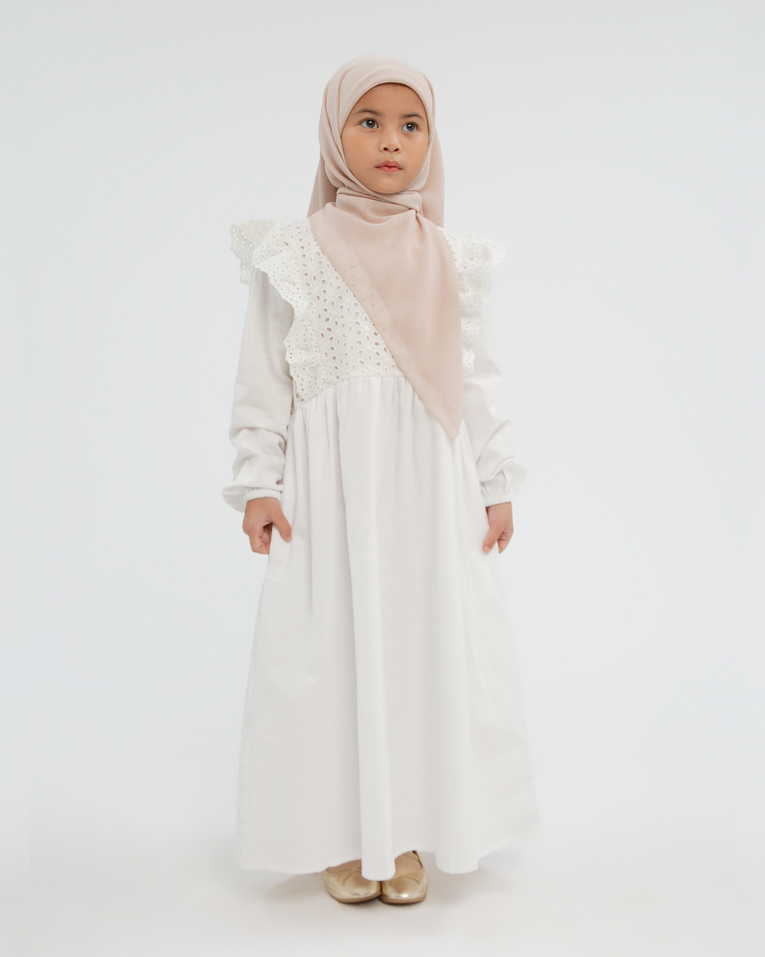 Kamila dress Kids (Milo,White,Black)