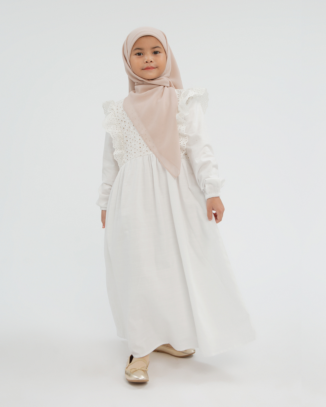 Kamila dress Kids (Milo,White,Black)