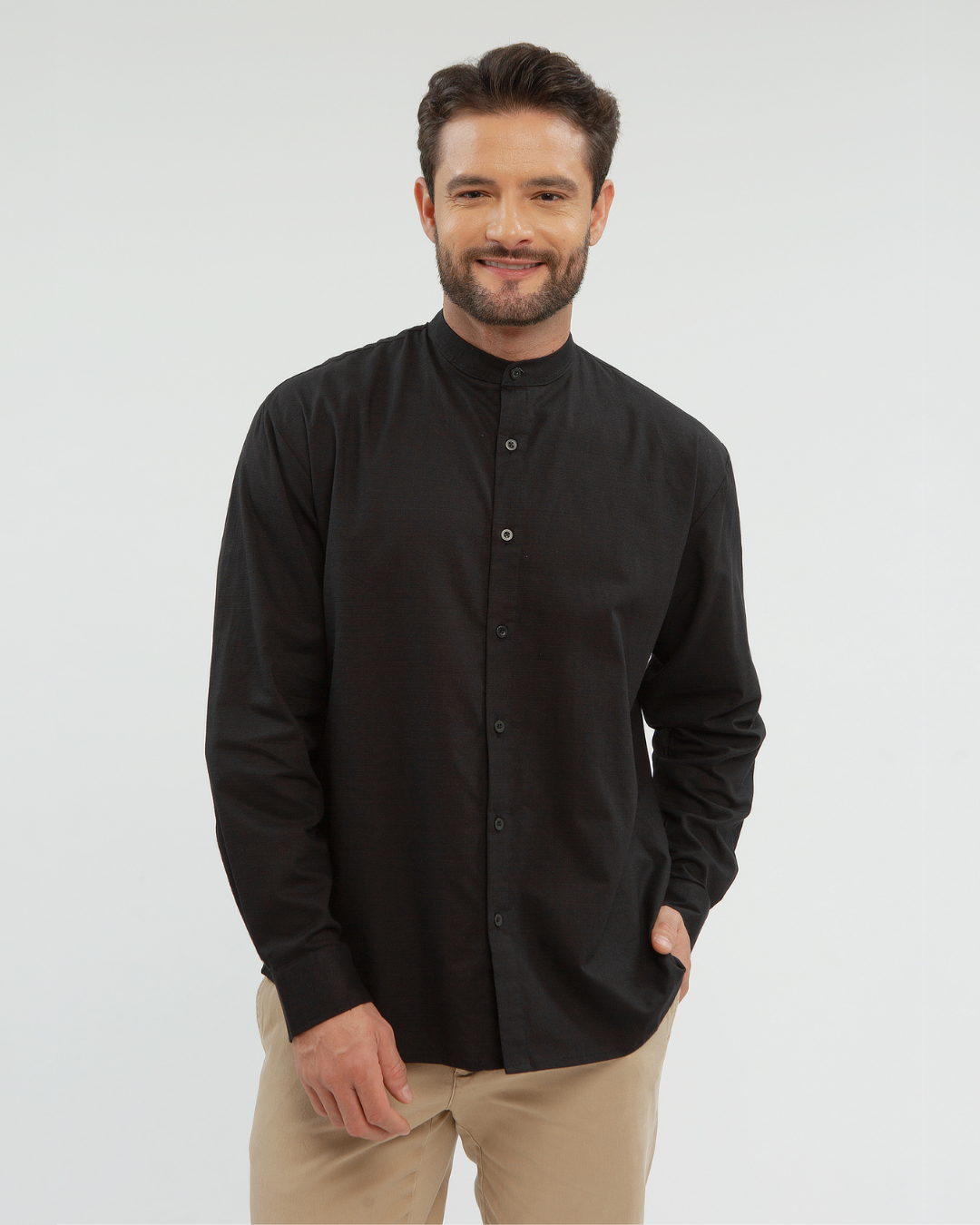 Kamila shirt Man (Milo,White,Black)