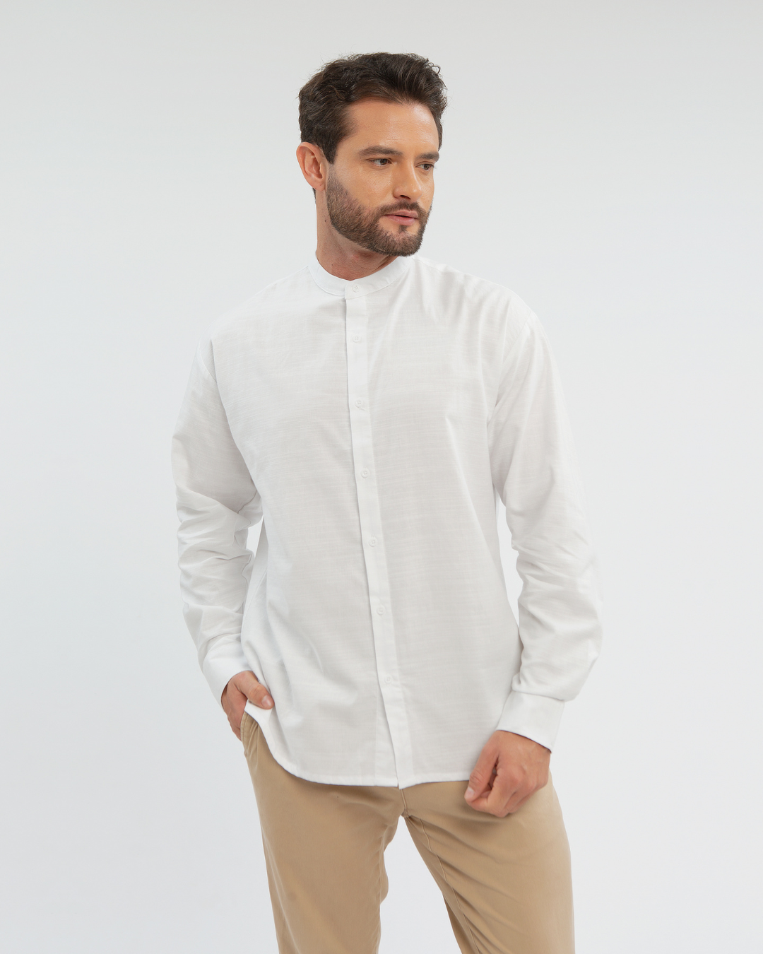 Kamila shirt Man (Milo,White,Black)