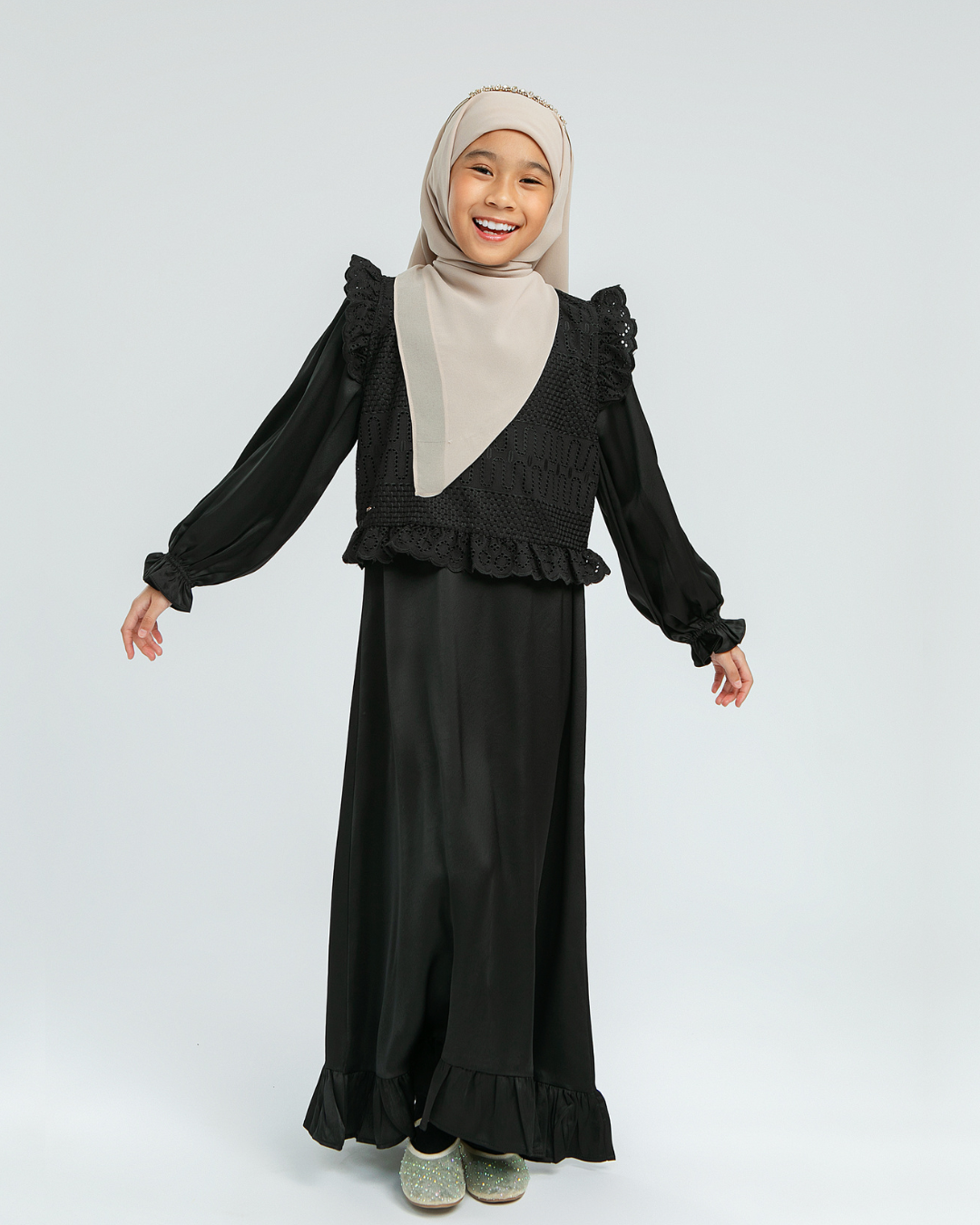Keinarra dress Kids 2.0(White, Black)