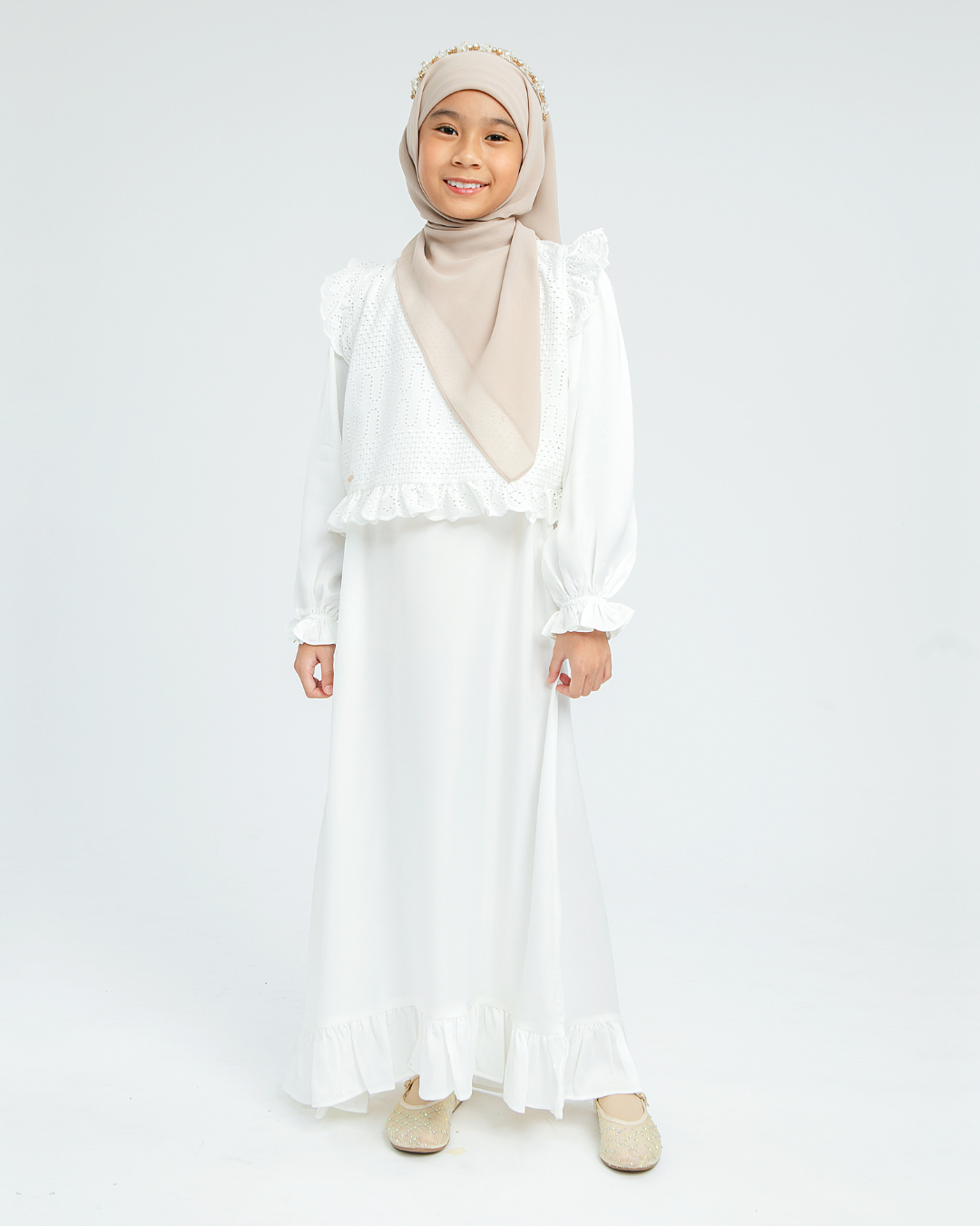 Keinarra dress Kids 2.0(White, Black)