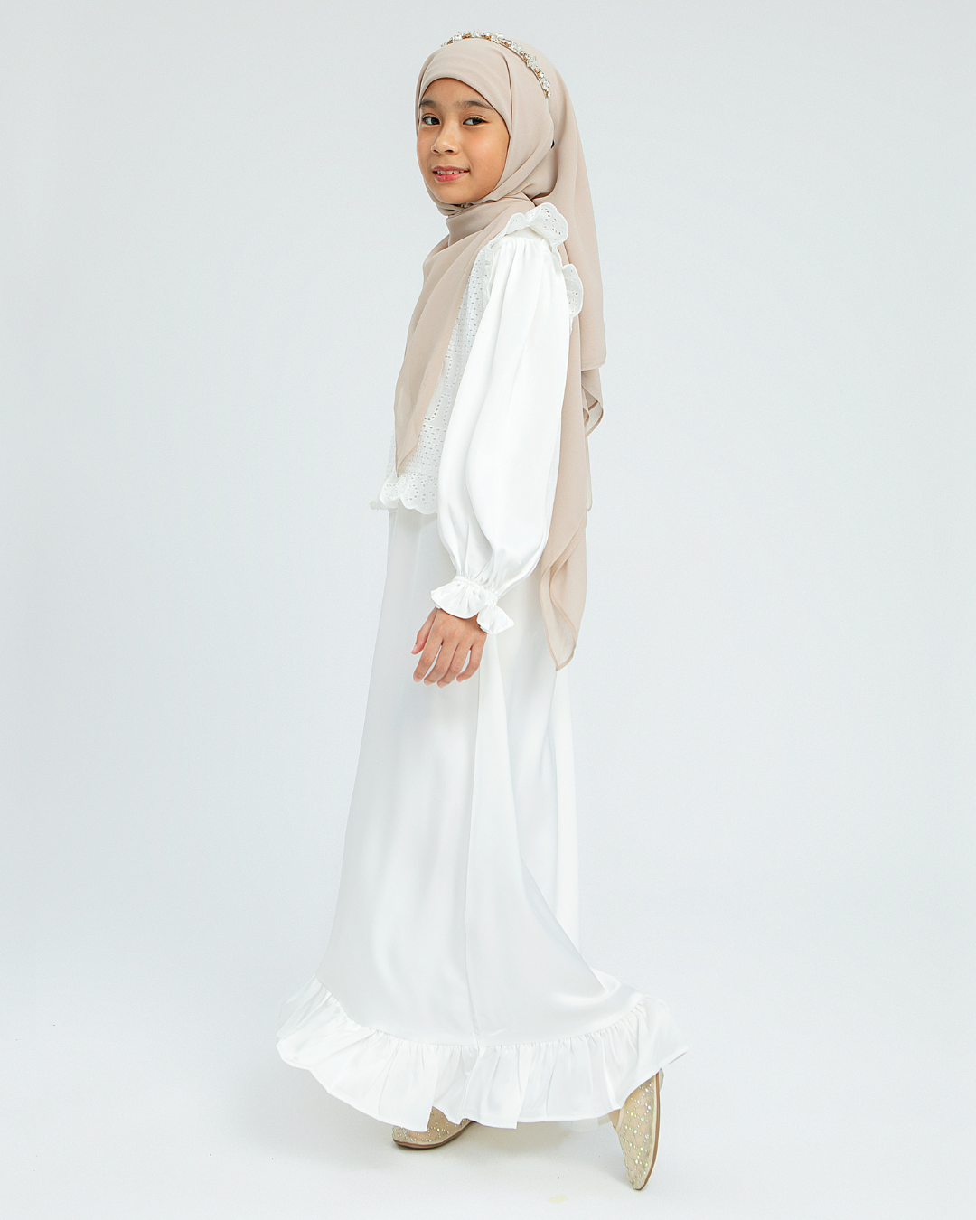 Keinarra dress Kids 2.0(White, Black)