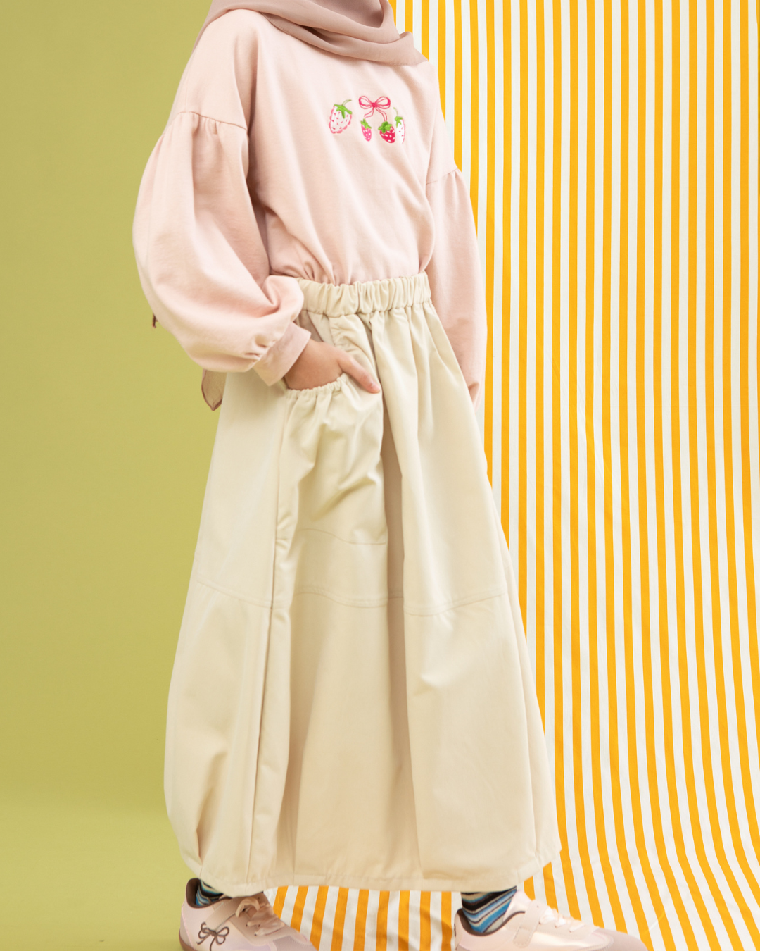 Kina skirt Kids Beige