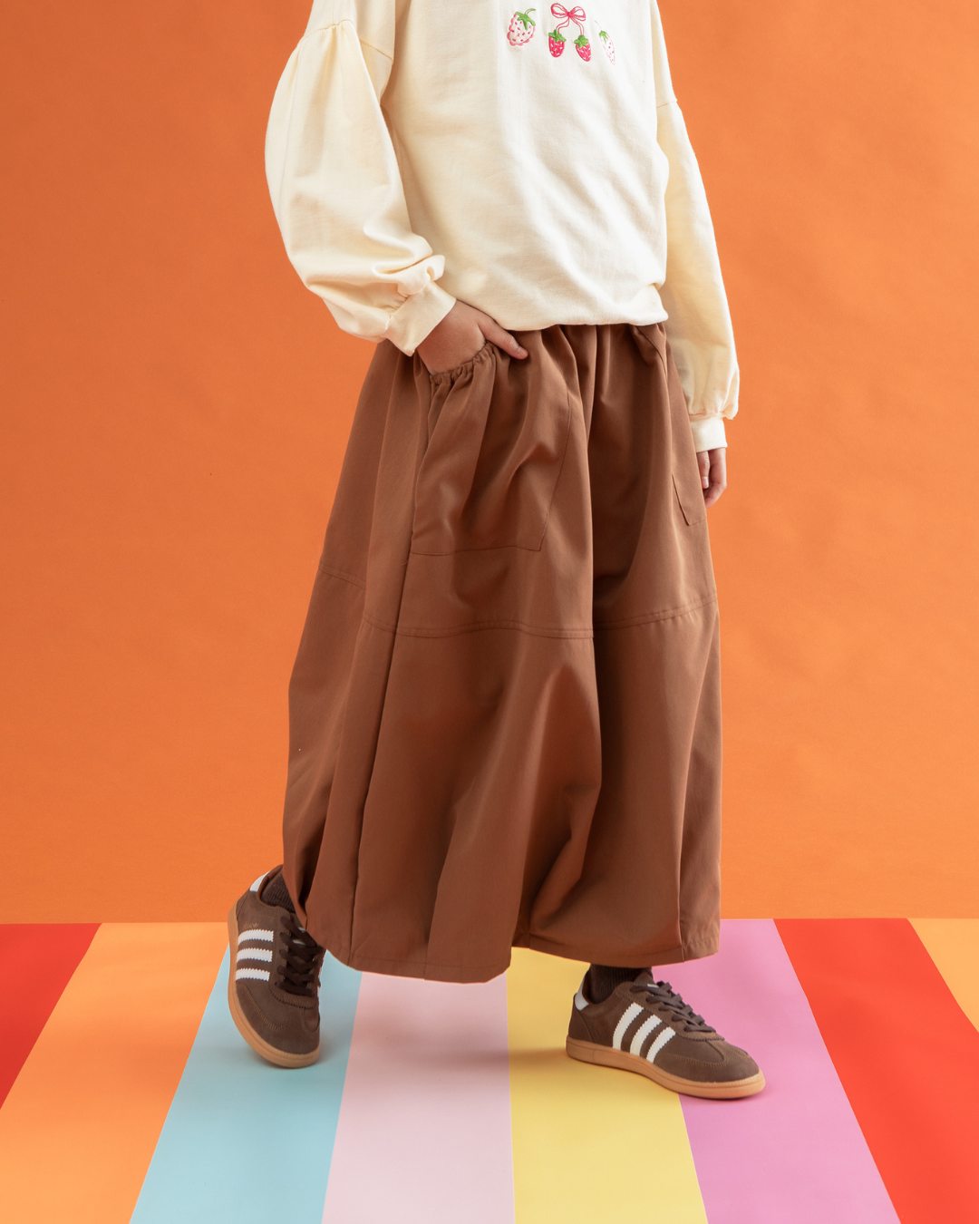 Kina skirt Kids Brown
