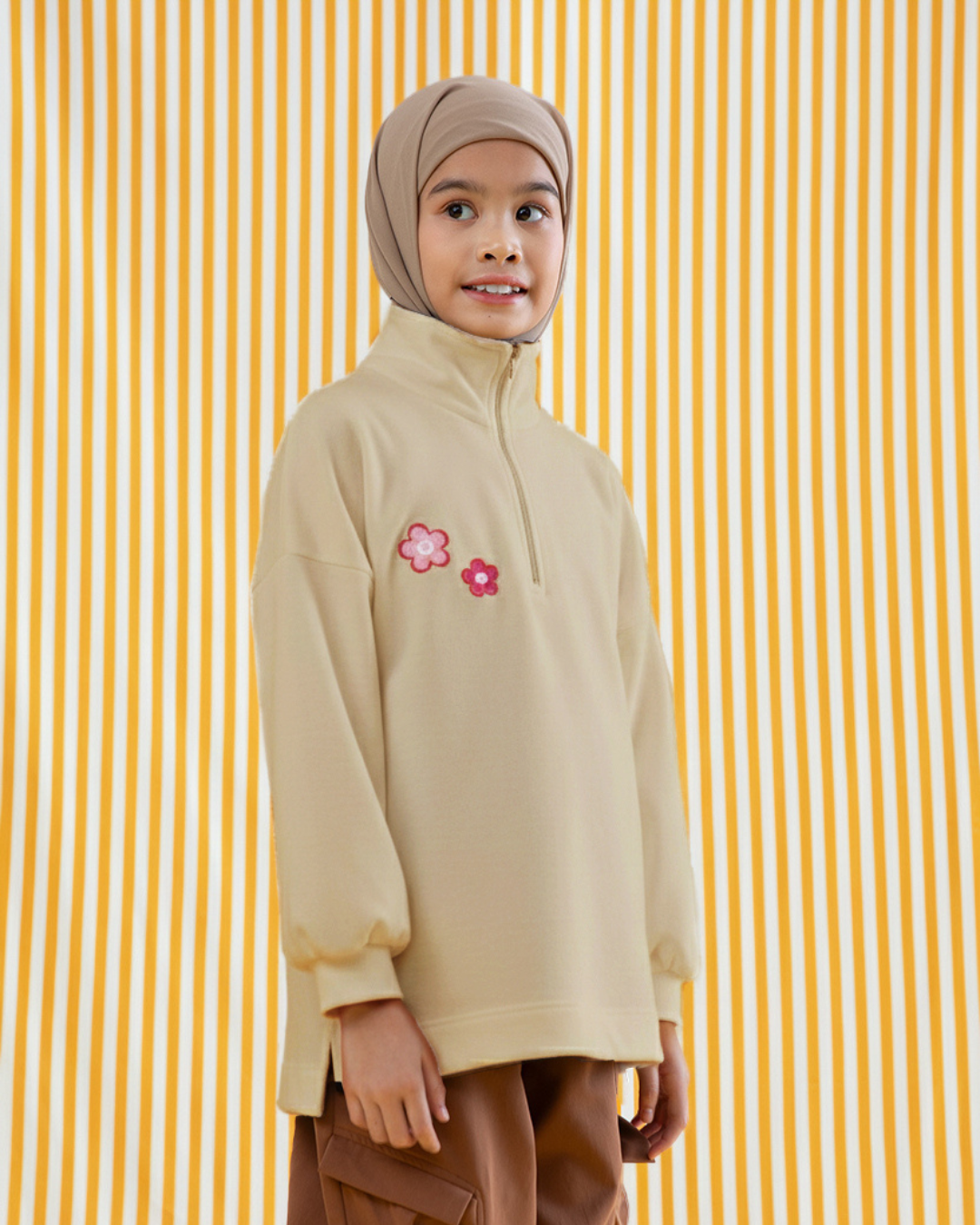 Kyra Sweatshirt Kids Beige