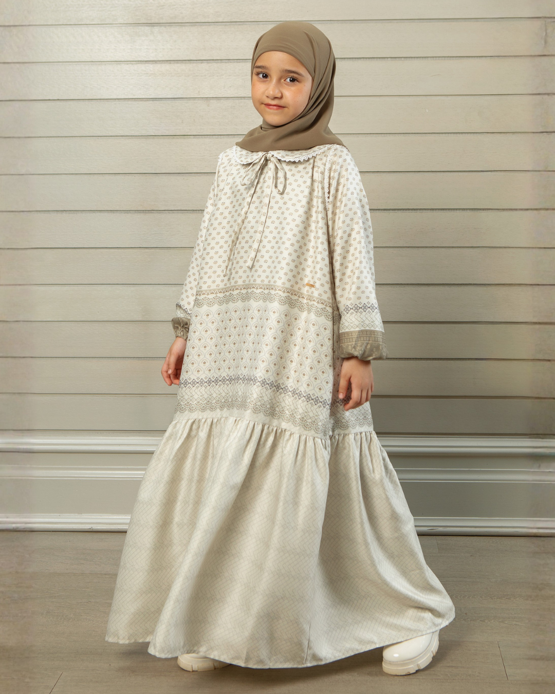 Samira dress Kids Cream