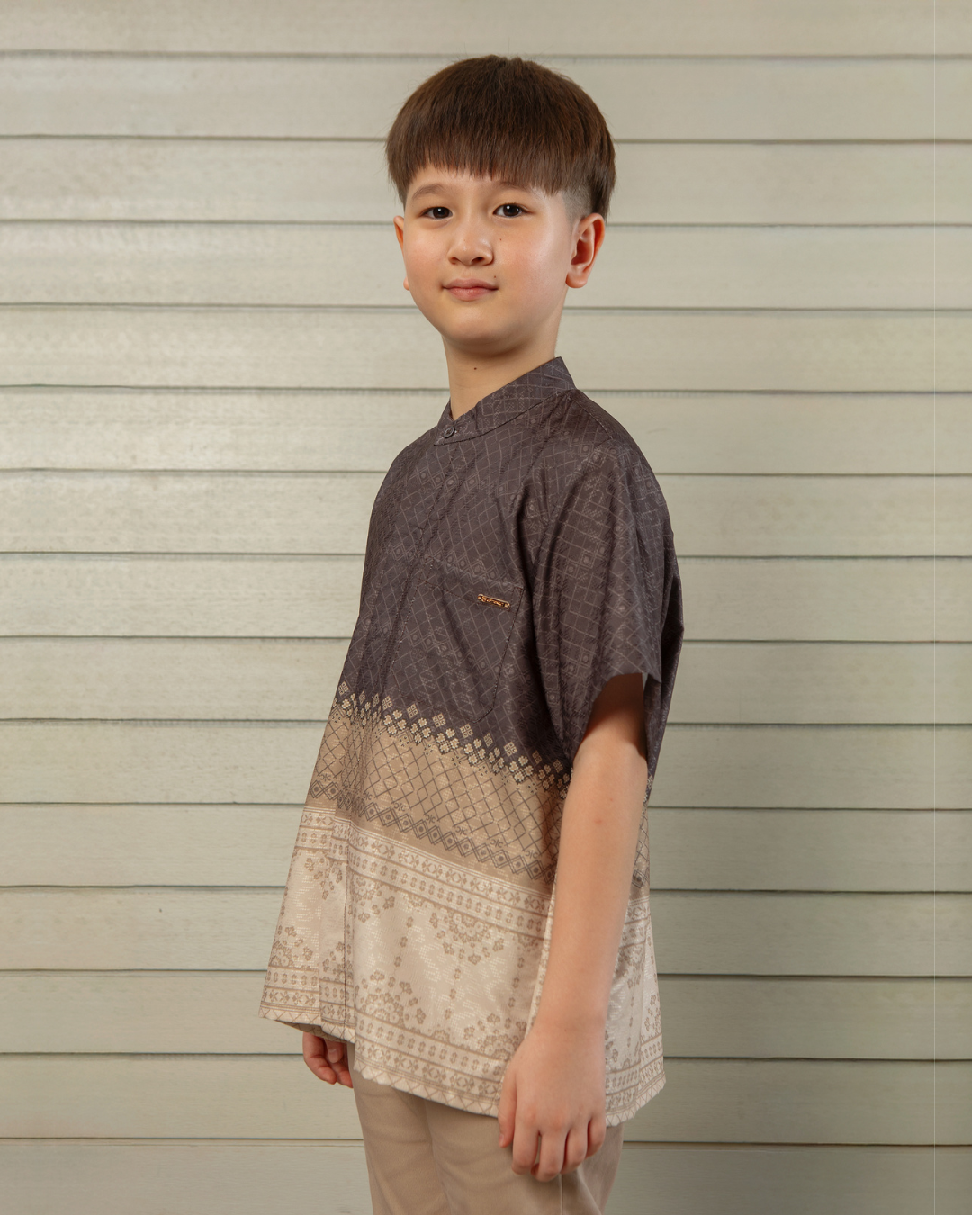 Samira shirt Kids Brown