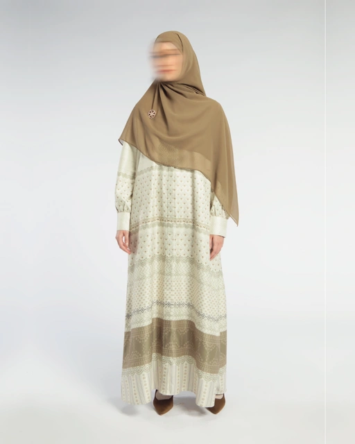 Image of Samira dress Mom Cream